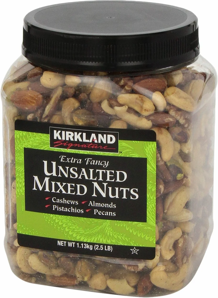 Kirkland Signature Extra Fancy Unsalted Mixed Nuts 2.5 (LB) (Pack of 2)