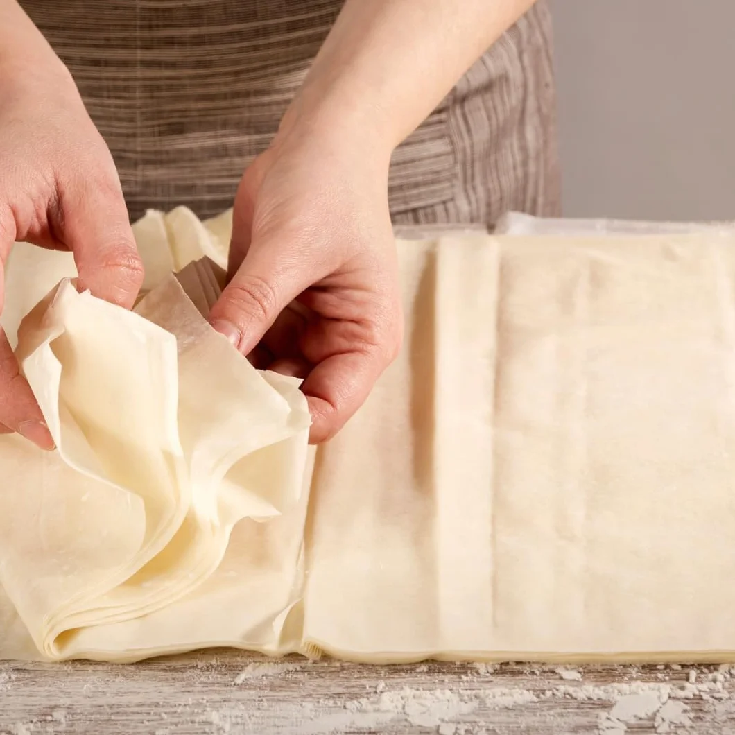 Öz Yufka Sac Yufka - Pasticceria fresca, sfoglie pasta filo 500 grammi + pufai