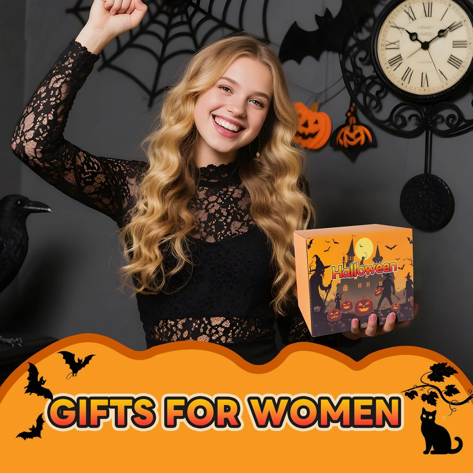 Boo Basket Stuffers per donne adolescenti, regali di Halloween per donne, adolescenti, ragazze, la sua migliore amica, sorella, figlia, mamma, moglie, fidanzata, collega, bestie, set regalo