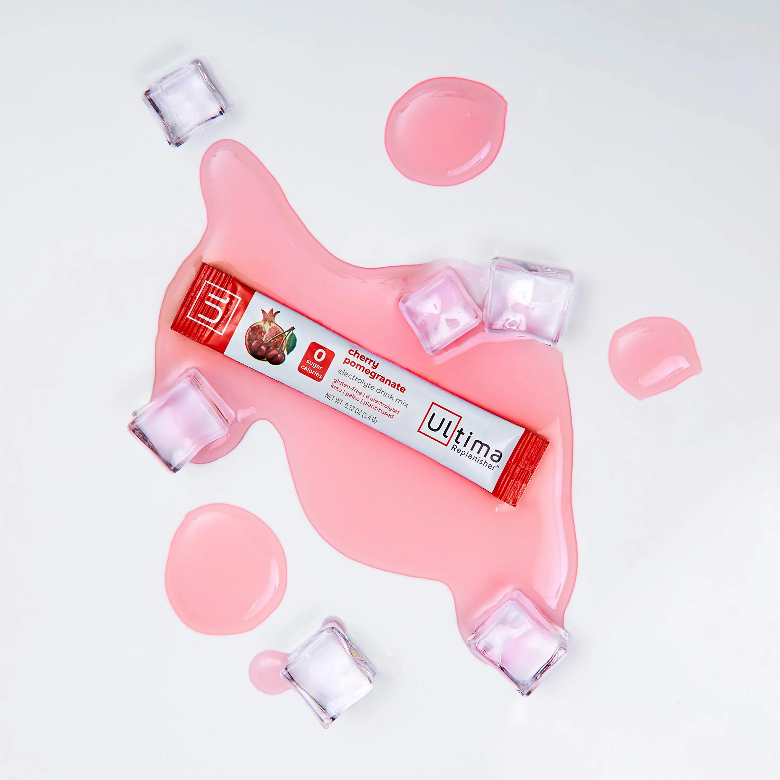Ultima Replenisher Polvere Elettroliti, integratore per idratazione quotidiana senza zucchero con supporto energetico naturale, adatto a dieta vegana e chetogenica – Cherry Pomegranate – 20 confezioni