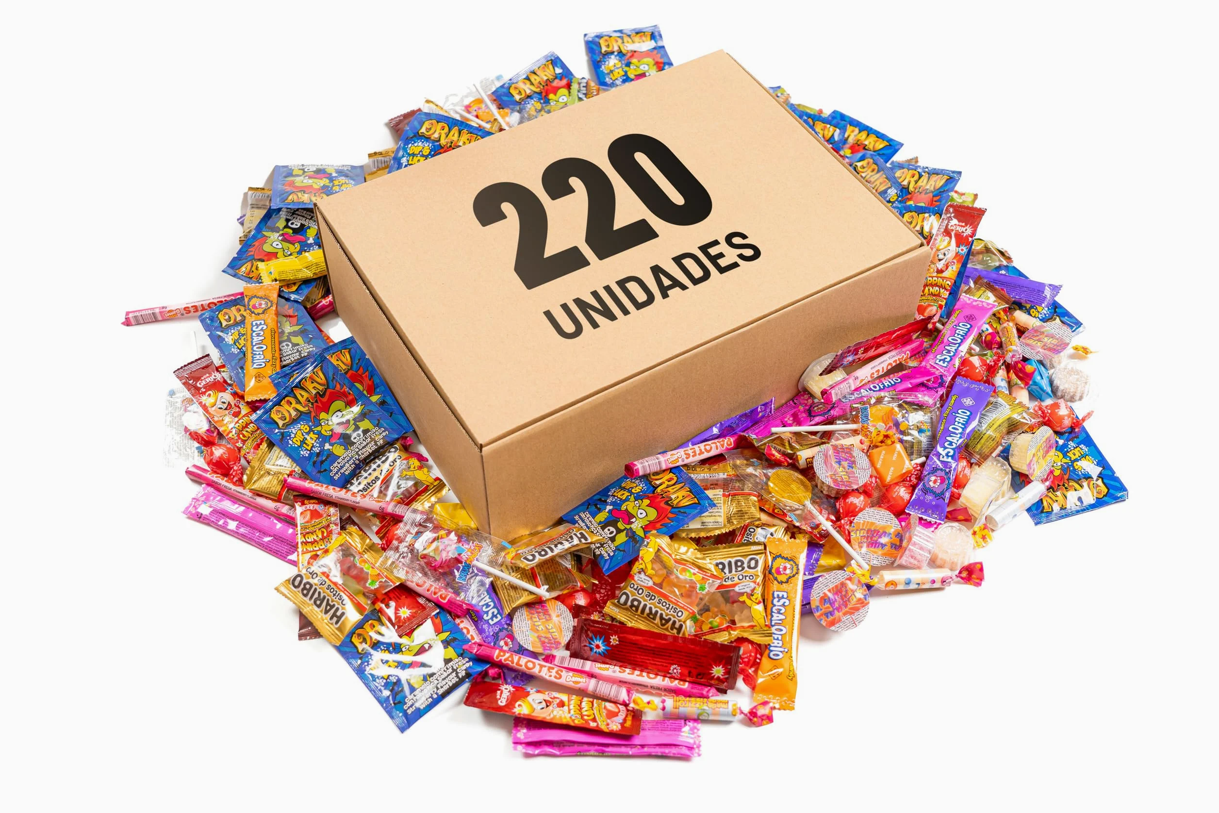 PARTYLAND Mega Pack 220 Dolci, Caramelle e Candy per feste per bambini, Compleanni, Halloween e Natale. Incartato individualment