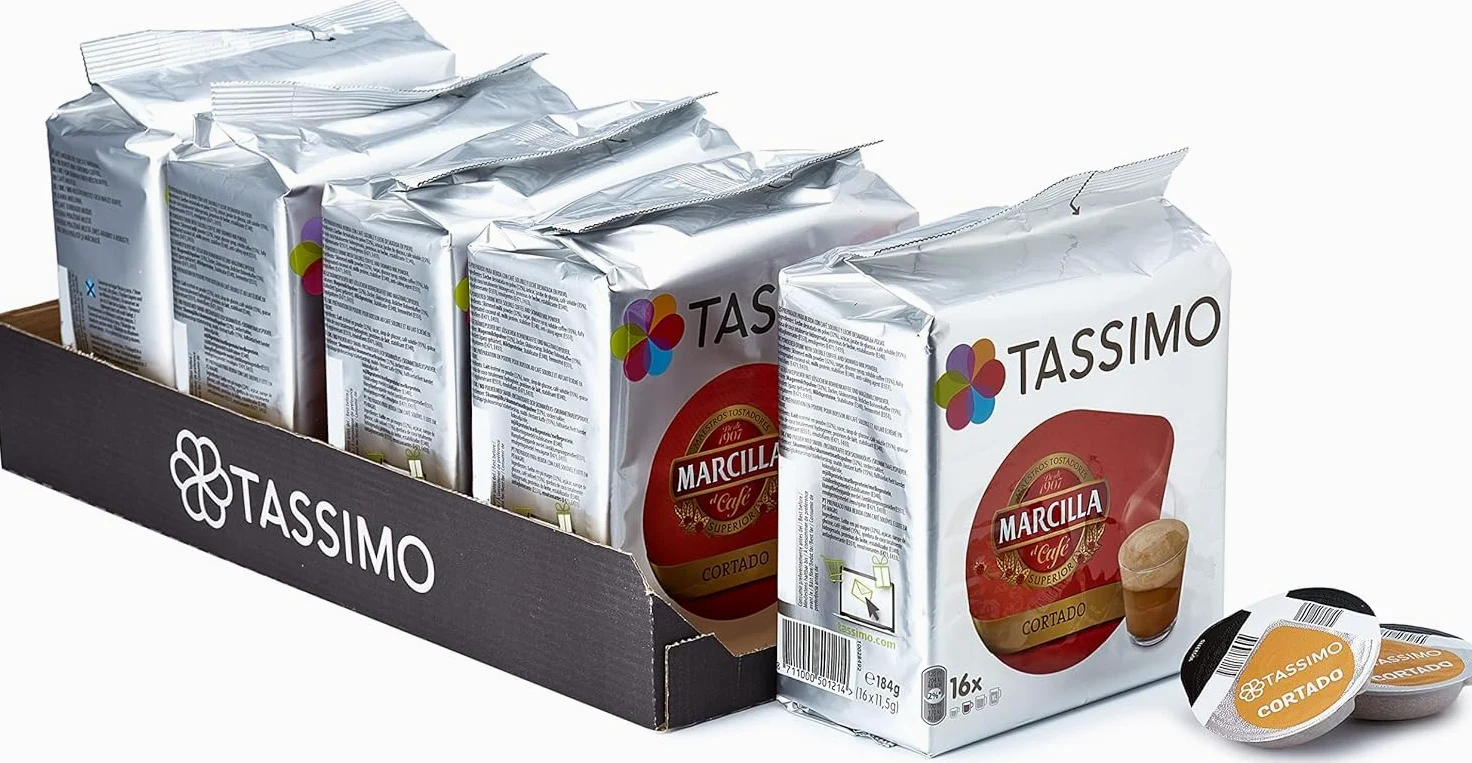 Tassimo - 80 Capsule compatibili per macchine da caffè Tassimo Bosch Marcilla