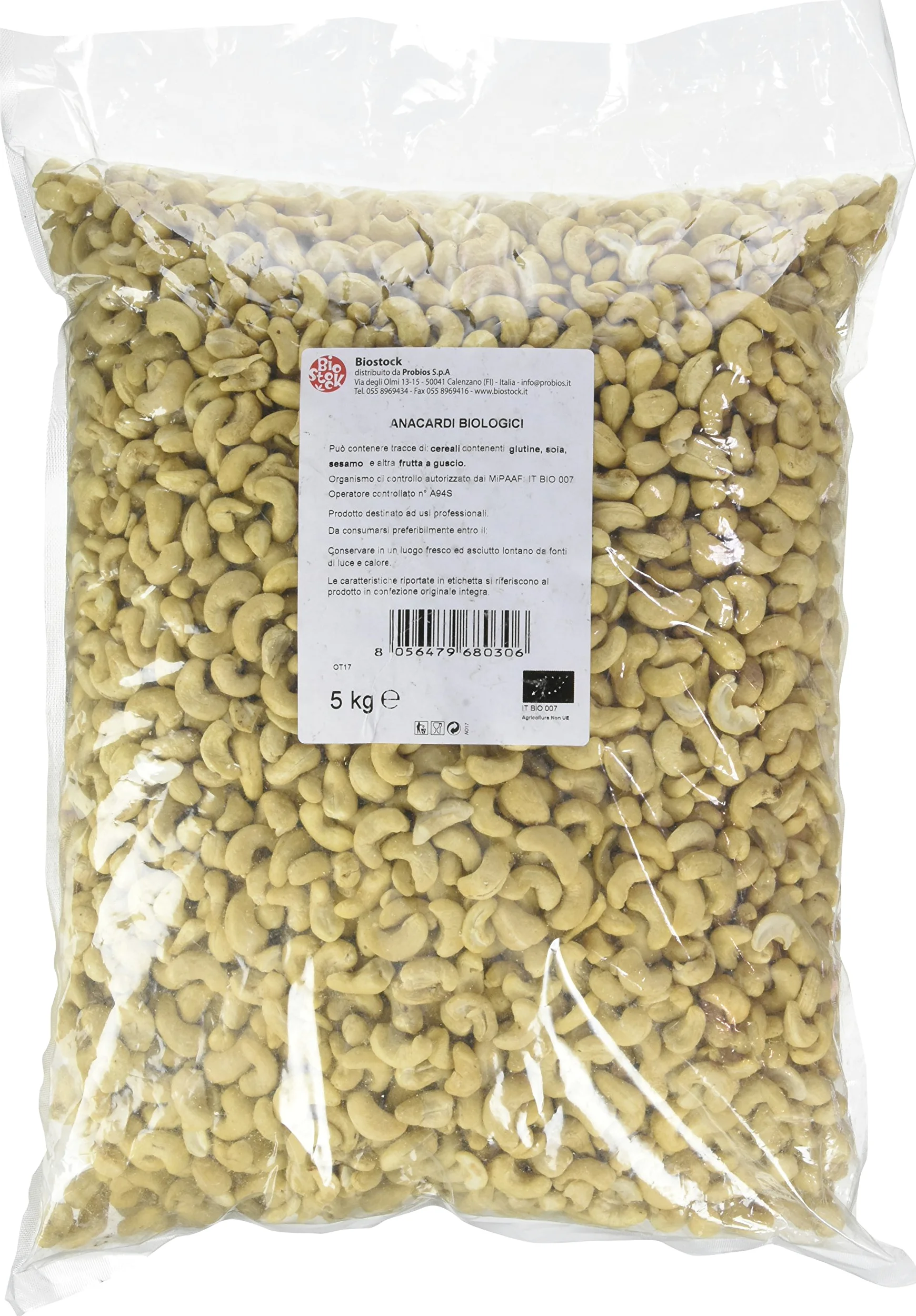 Probios Anacardi Bio - Confezione da 5 kg