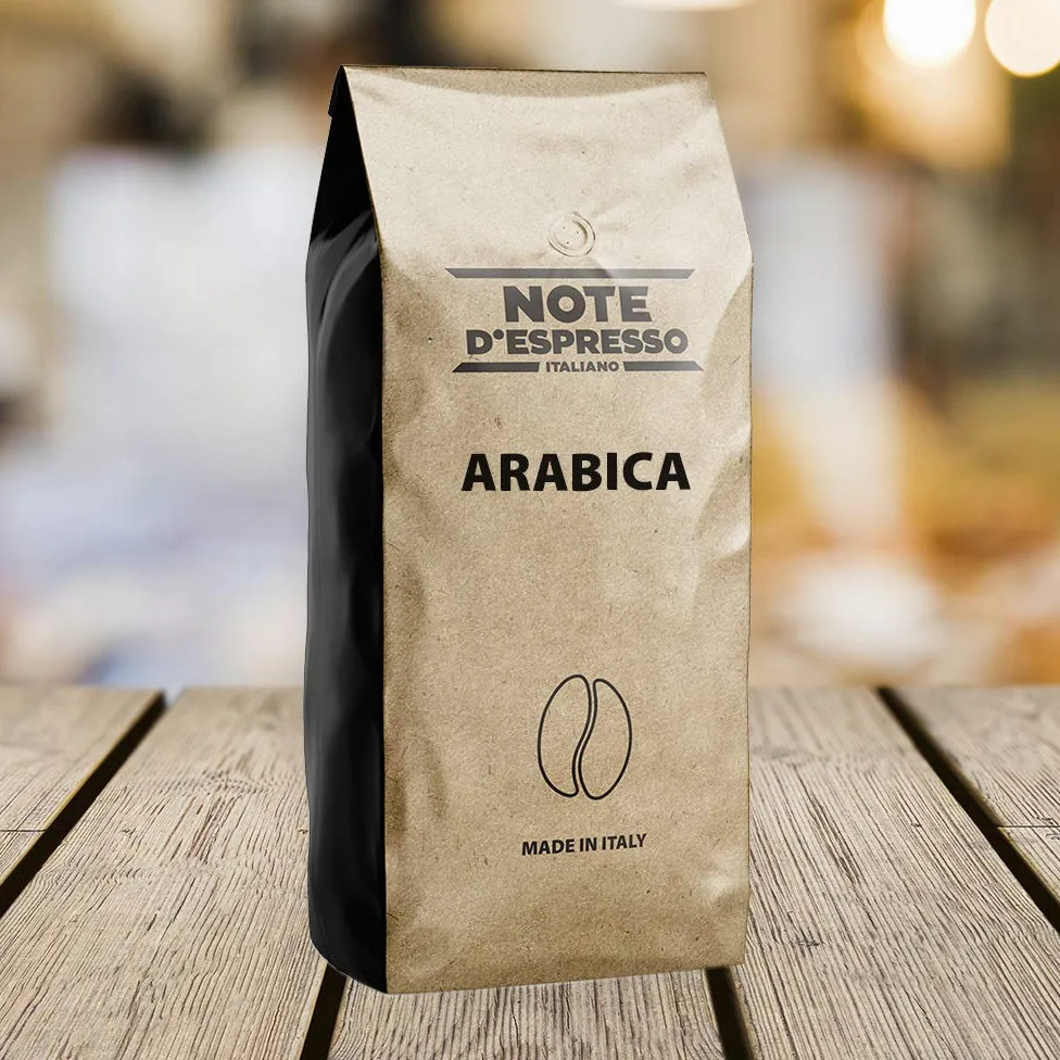 Note D'Espresso Arabica, Miscela di Caffe Torrefatto in Grani, 2 kg, Confezione da 2 x 1000 g