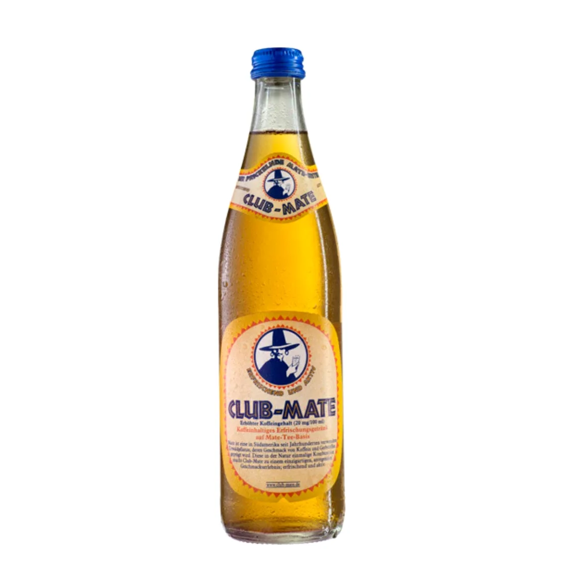 Club-mate l'originale, 16 bottiglie da 0,5 l, con pegno riutilizzabile