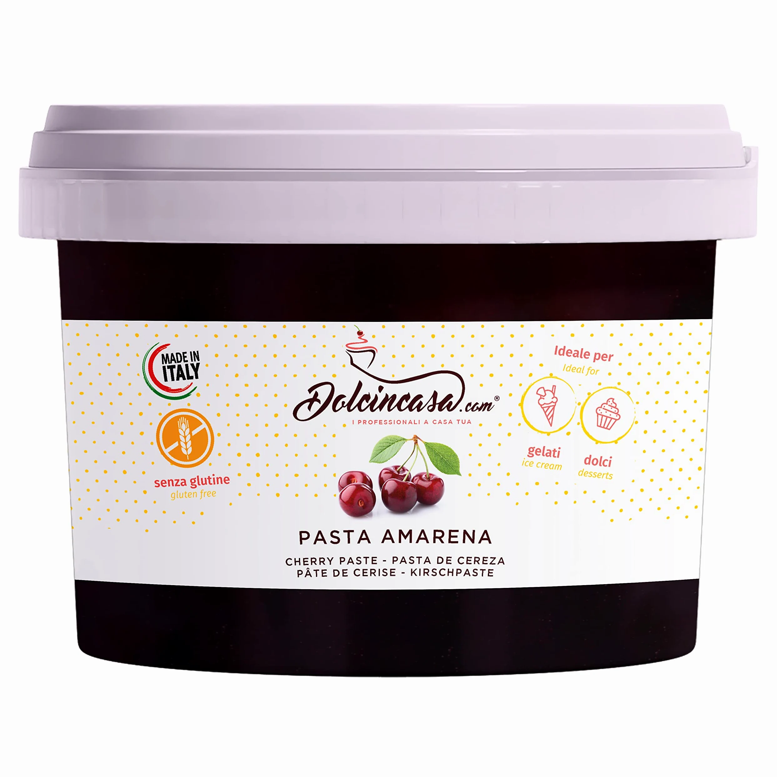 Pasta Gelato Amarena 200 Gr ottimo impiego in Gelateria e Pasticceria