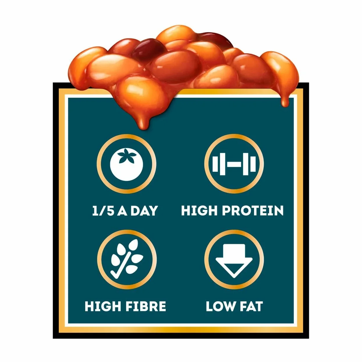 Heinz Five Beanz, 415 g (Pack of 12)