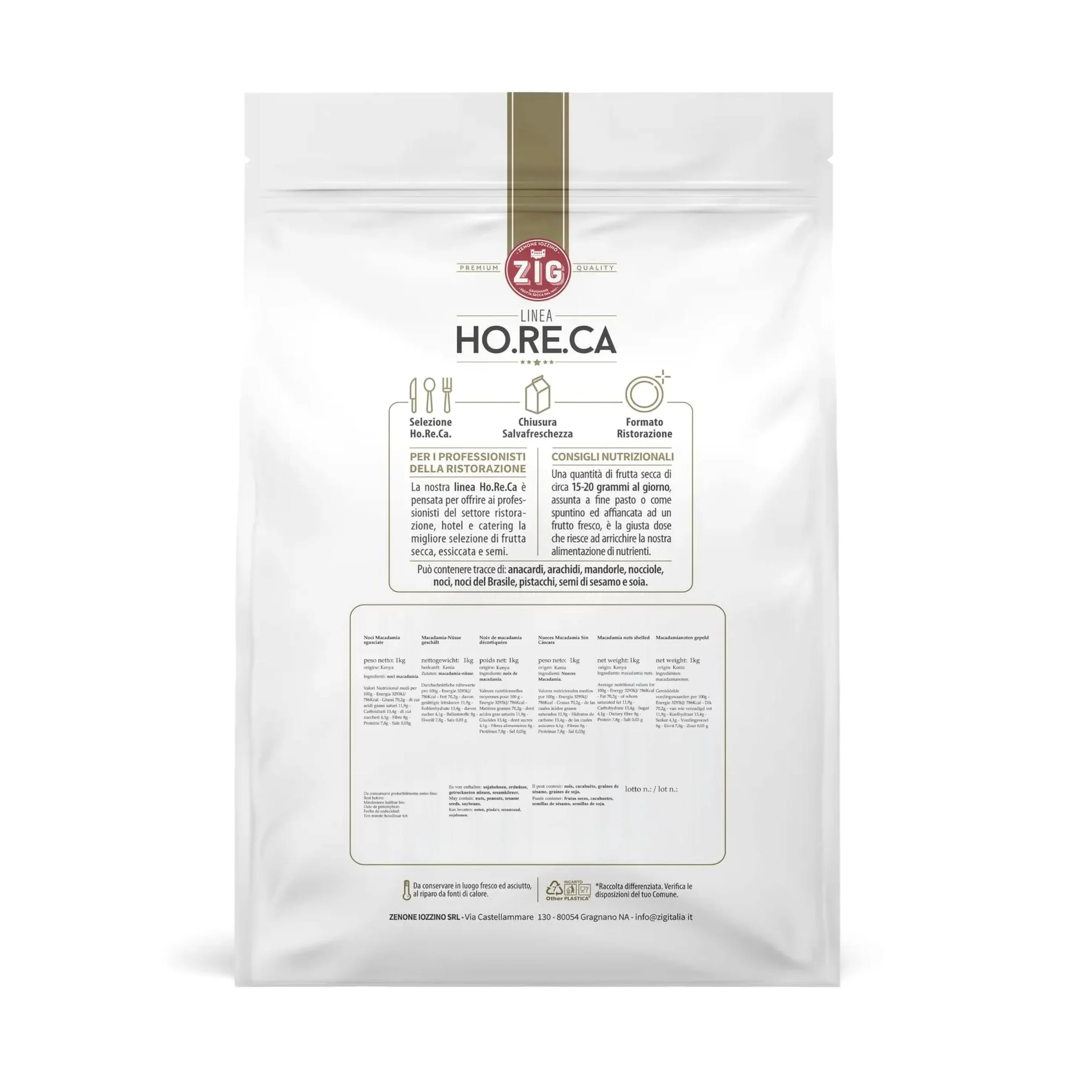 ZIG - HORECA - Noci Macadamia sgusciate 1 Kg
