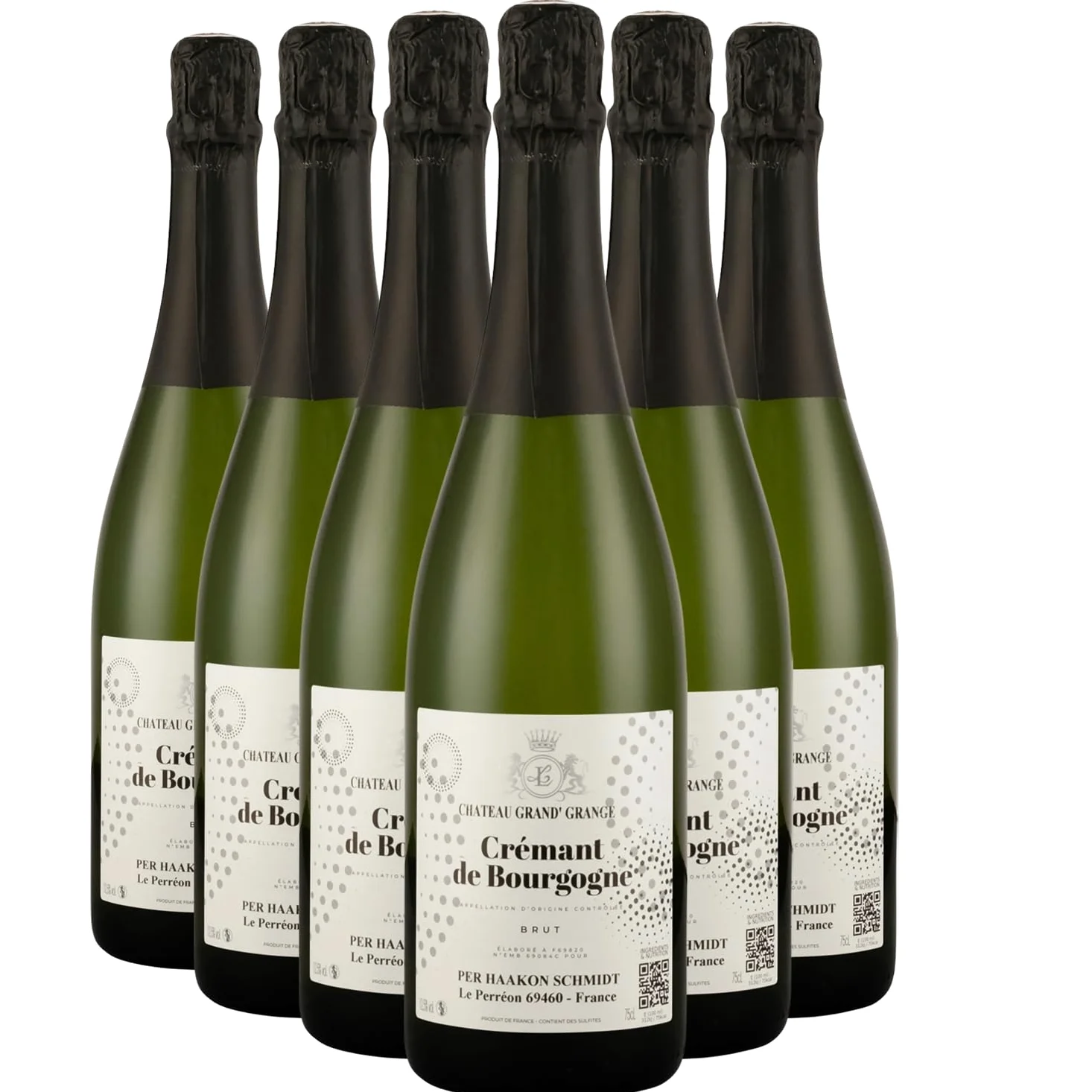 Crémant de Bourgogne Chardonnay bianco 2023 - Château Grand Grange - DOP - Borgogna - Francia - Vitigni Chardonnay - 6x75cl