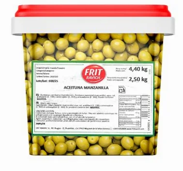 Olive Manzanilla 4,4kg – 1 Secchio – Formato Professionale