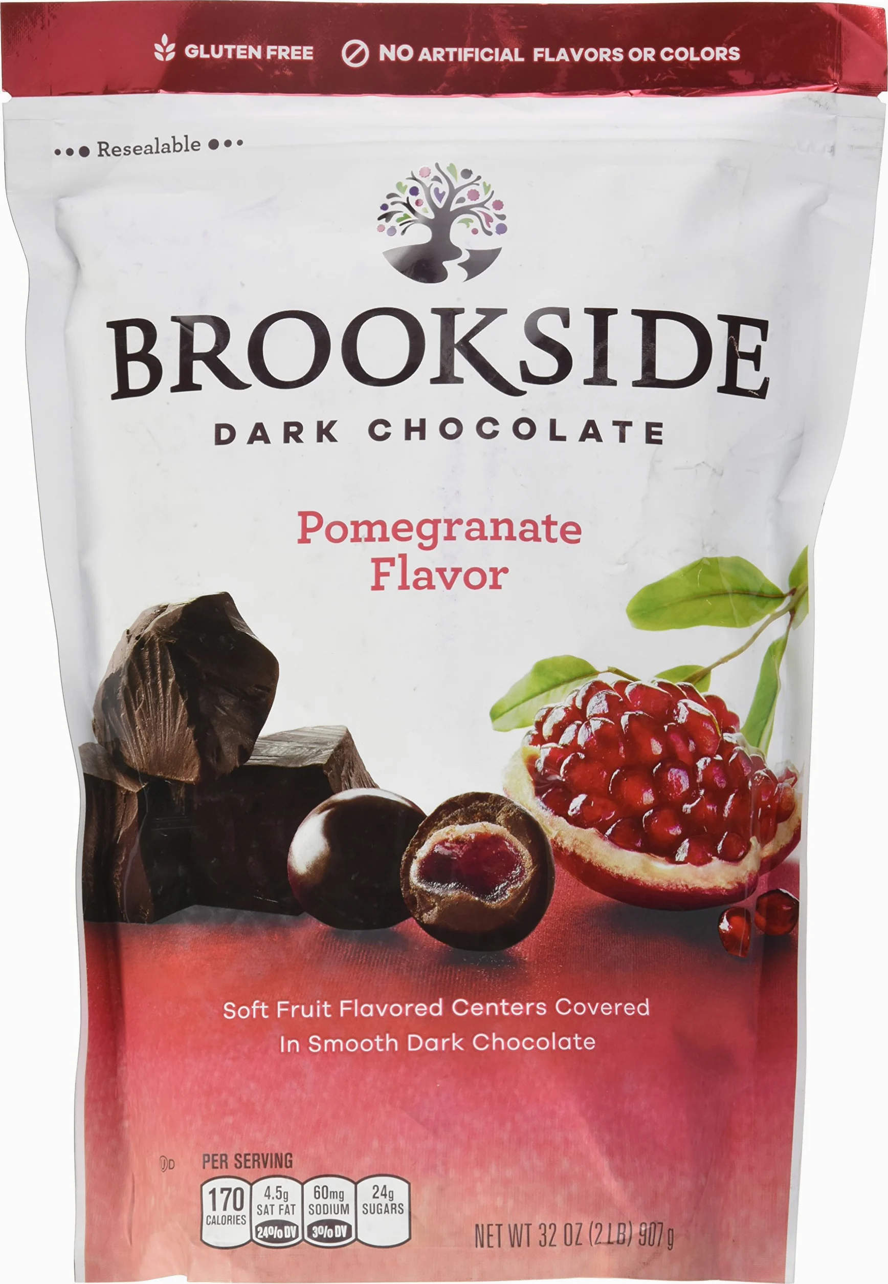 Brookside Dark Choc Pomegranate, 32 oz by Brookside