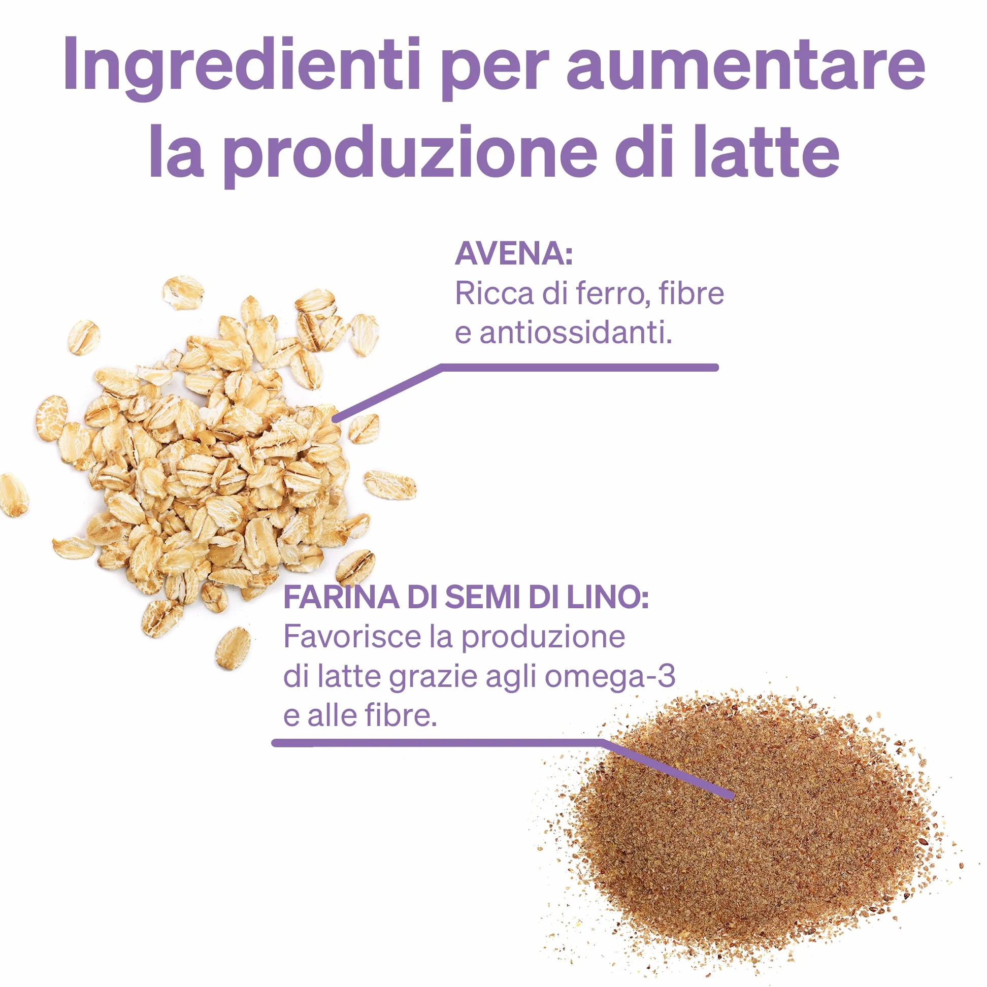 Biscotti per L'allattamento al Seno Love Noobs, Biscotti per L'allattamento, Snack salutare, 6 x 100 gr, Farina D'avena e Uvetta