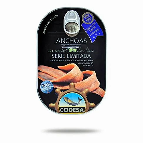 Filetti di Acciughe Mar Cantabrico Serie Limitata CODESA 165 g - CODESA ANCHOAS SERIE LIMITADA 165 g