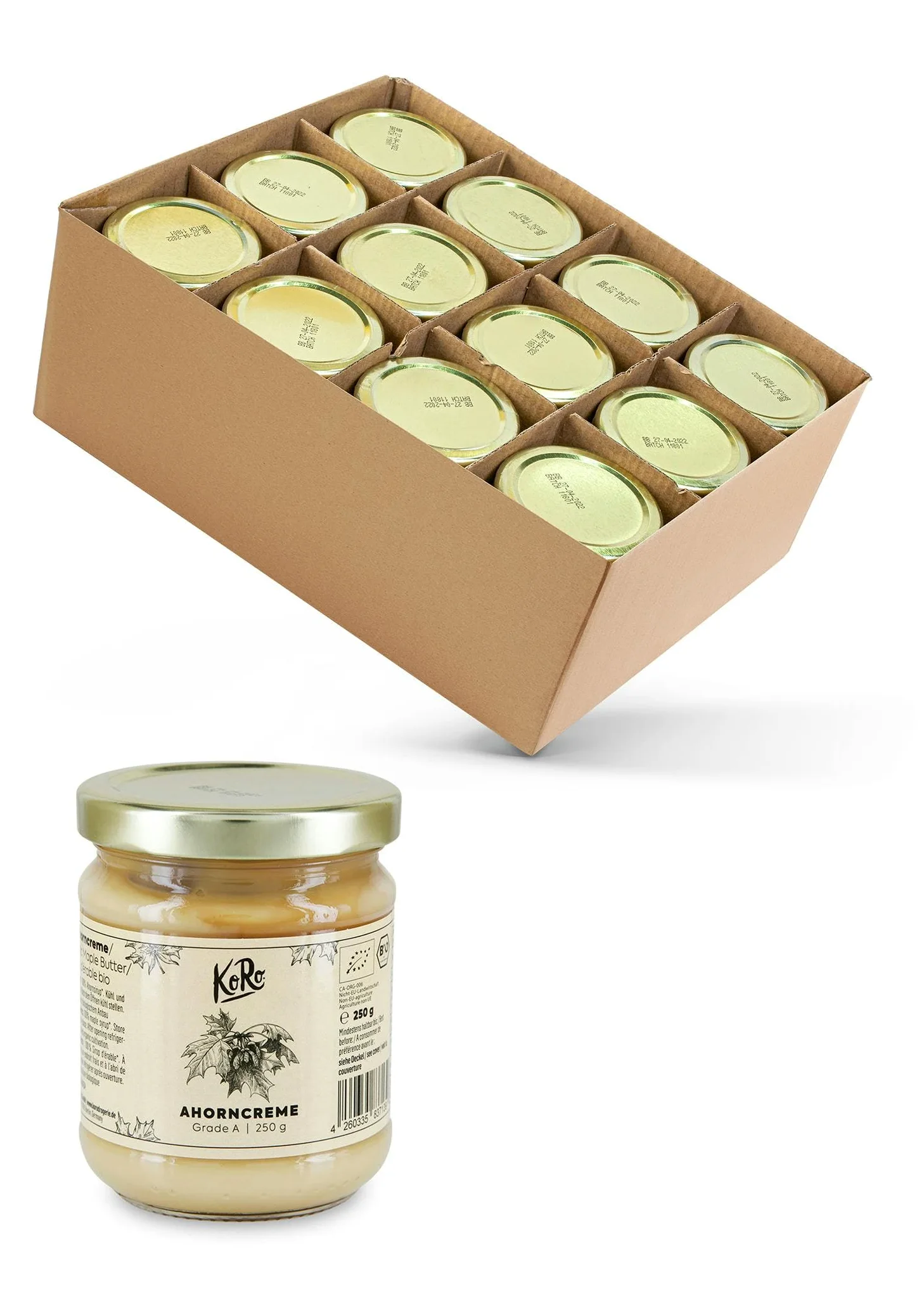 KoRo - Crema d'acero bio | 12 x 250 g