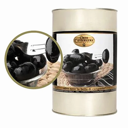 Olive Nere Dolci La Bella di Cerignola - Latta da 4Kg