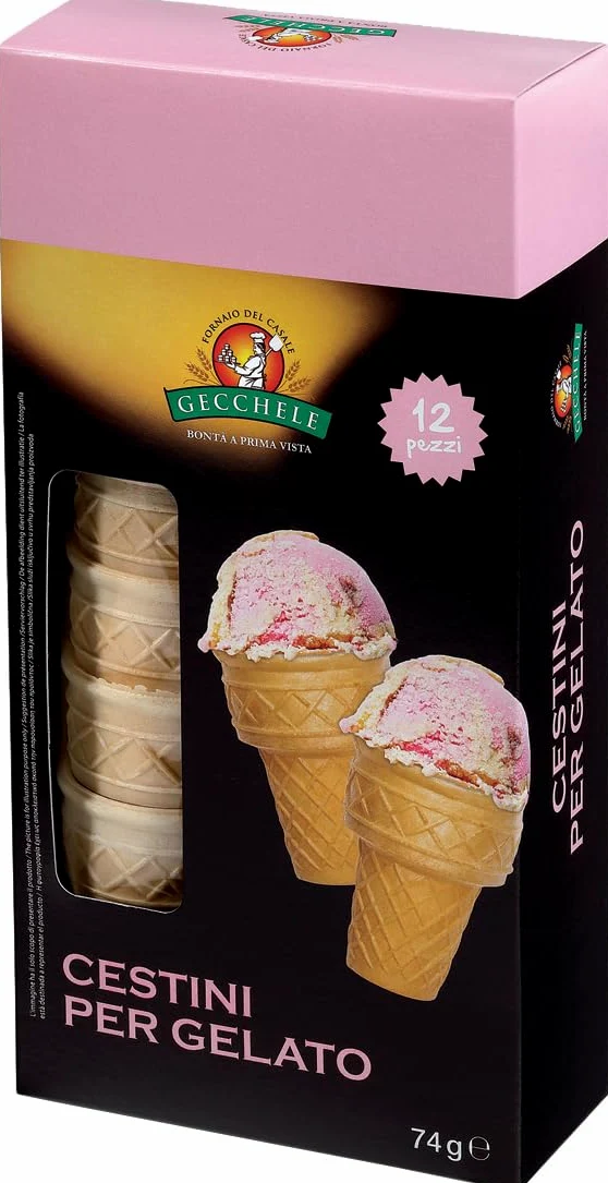 Gecchele Cestini Per Gelato, 74g