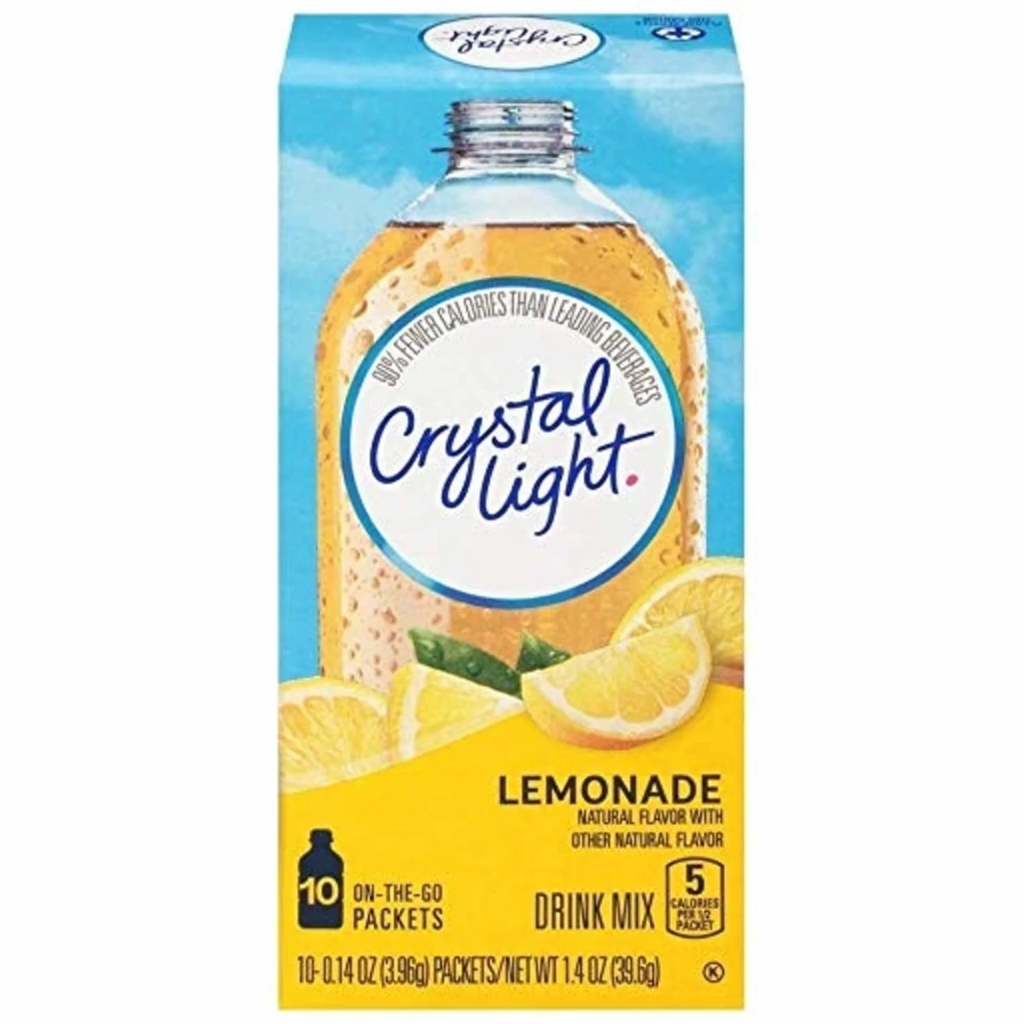 Crystal Light Lemonade, 10 On-the-Go Packets (Pack of 4)