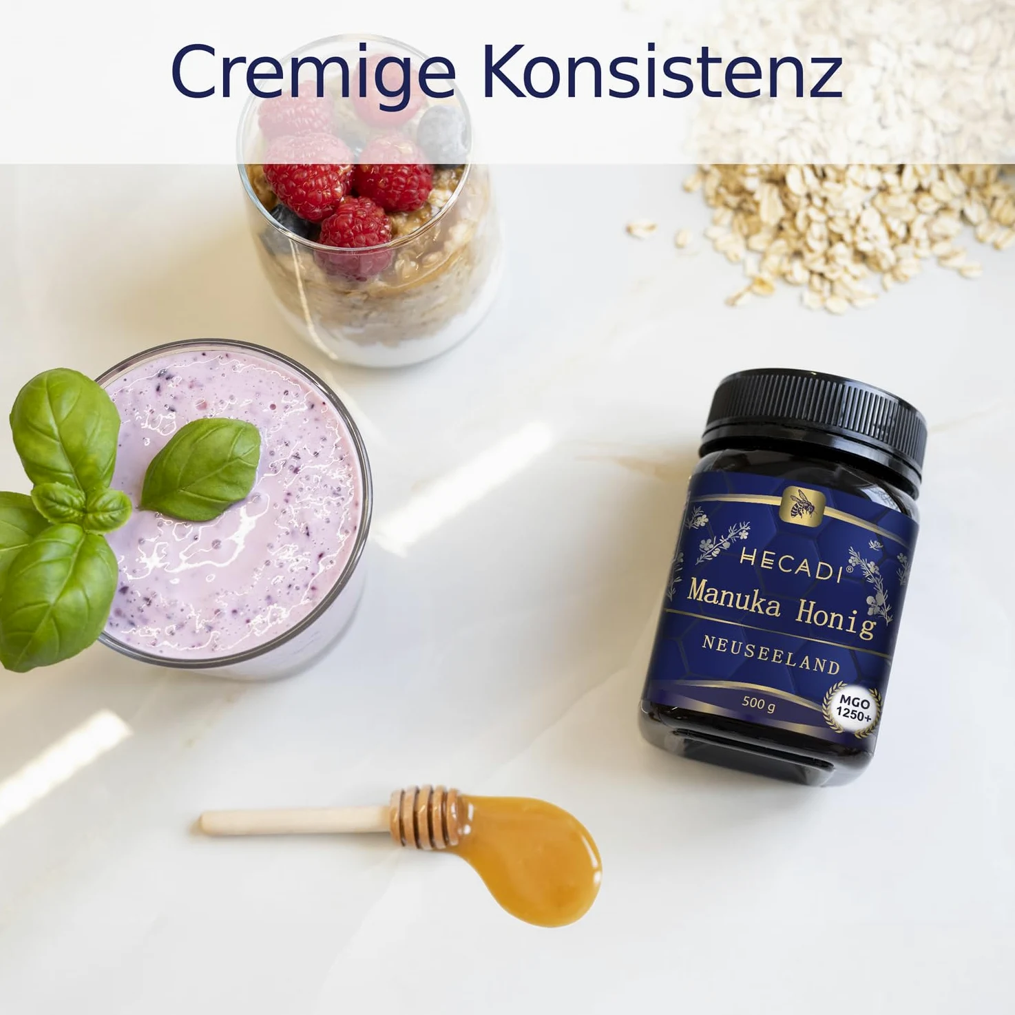 Miele di Manuka 1250+ Originale della Nuova Zelanda, con contenuto di MGO confermato 500g