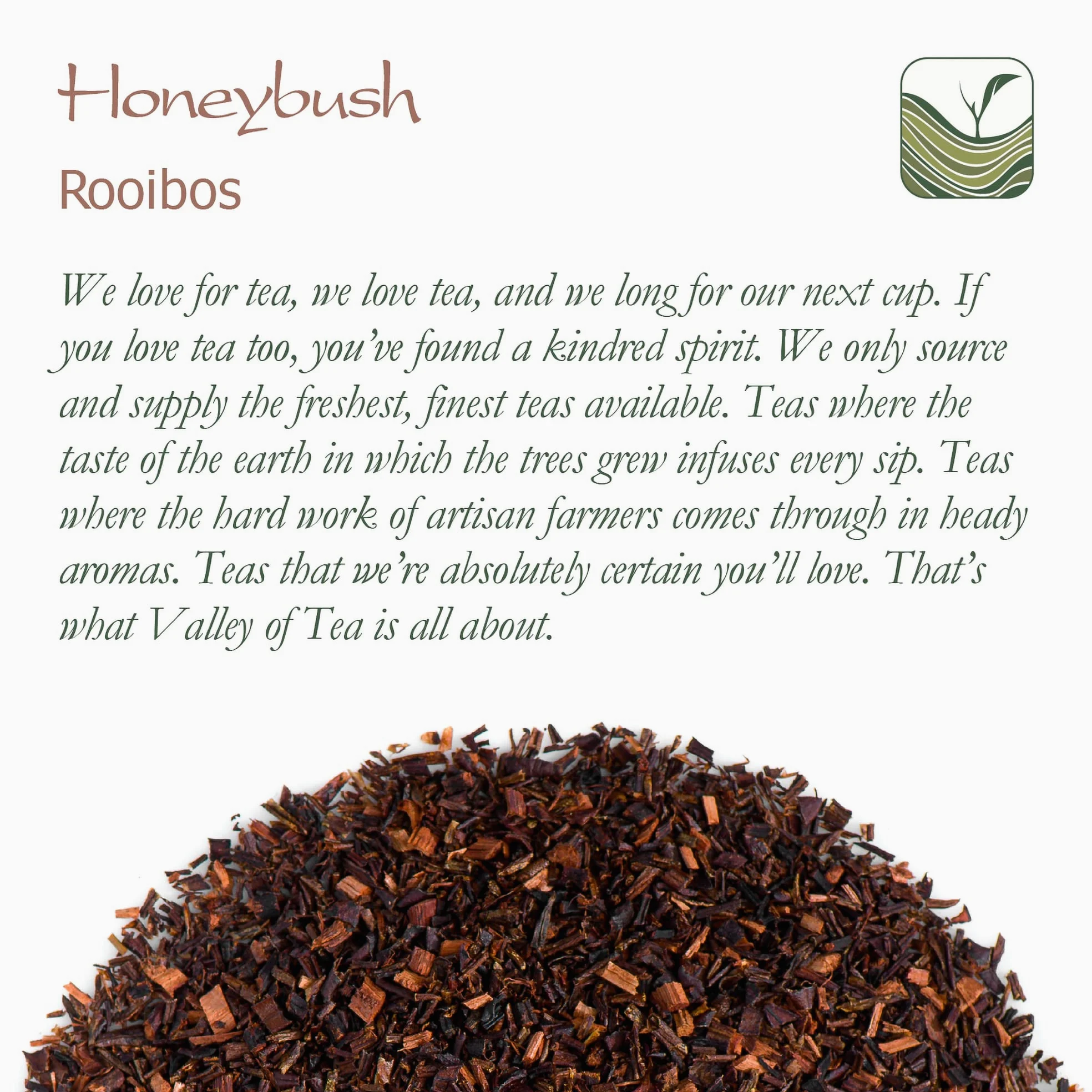 Honeybush Tè Biologico Sudafricano - Heuningbos - Cyclopia, Tea Honigbusch