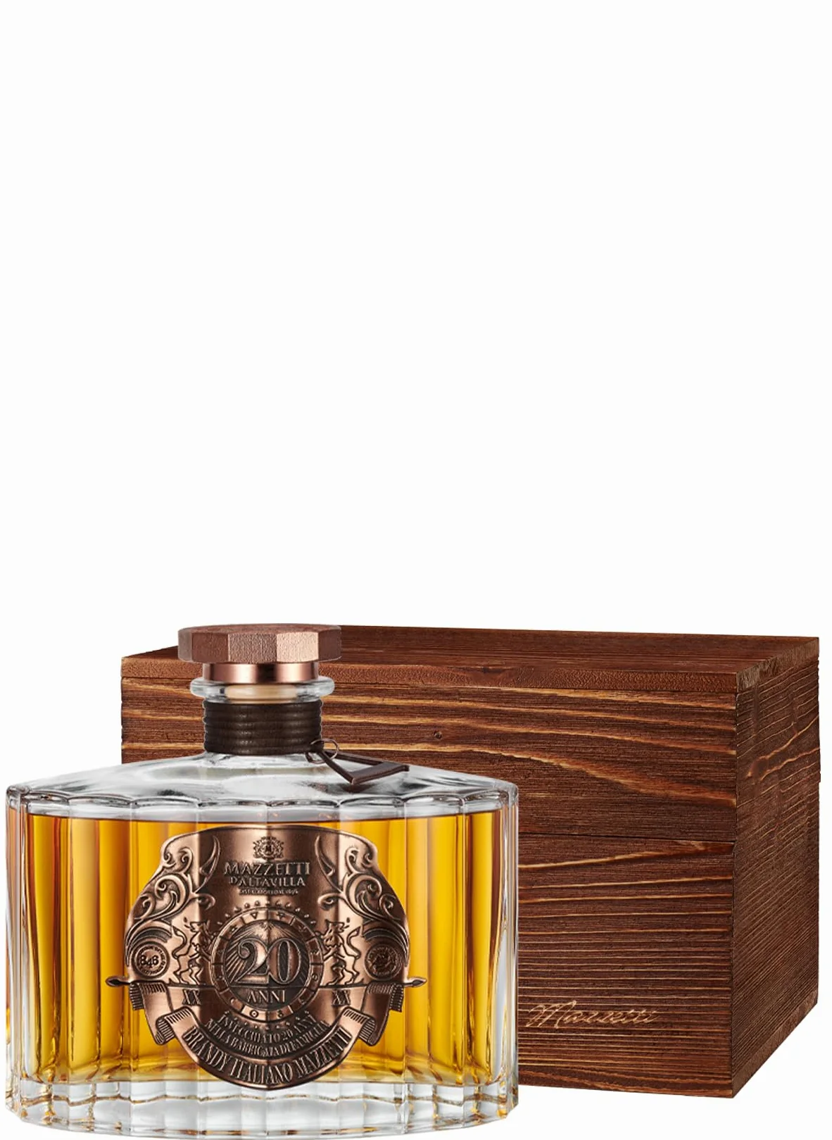 Brandy Mazzetti 20 ANNI Con Cofanetto In Legno, 700ml