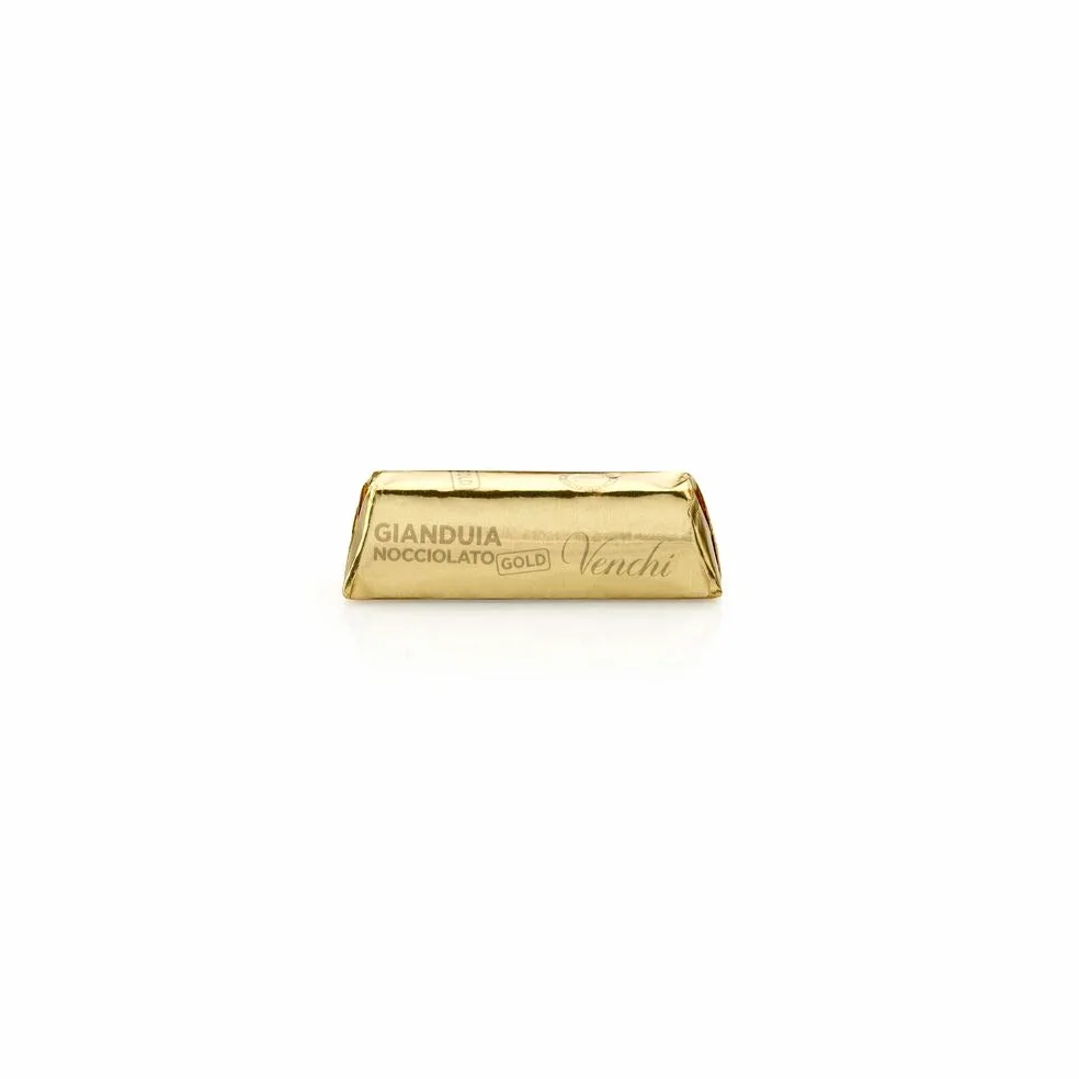 Venchi - Lingottino Nocciolato Gianduia - Cioccolatino con Nocciole Piemonte IGP intere, 1 kg - Senza Glutine