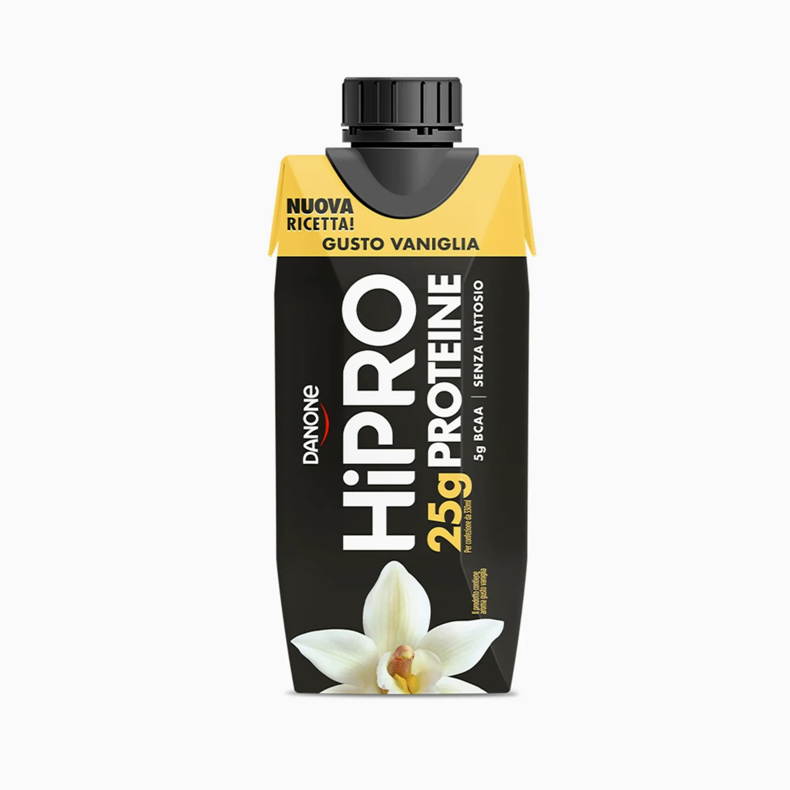 HiPRO Drink 25g di Proteine,Bevanda Proteica al gusto Vaniglia, Senza Lattosio Senza Grassi e Senza Zuccheri Aggiunti 330ml