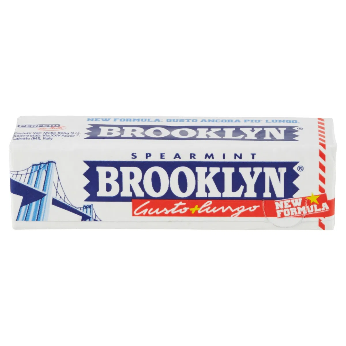 Brooklyn Chewing Gum in Lastrine, Gusto Spearmint, Menta, Senza glutine, 9 Unità, Confezione da 20 Stick, ottime da condividere