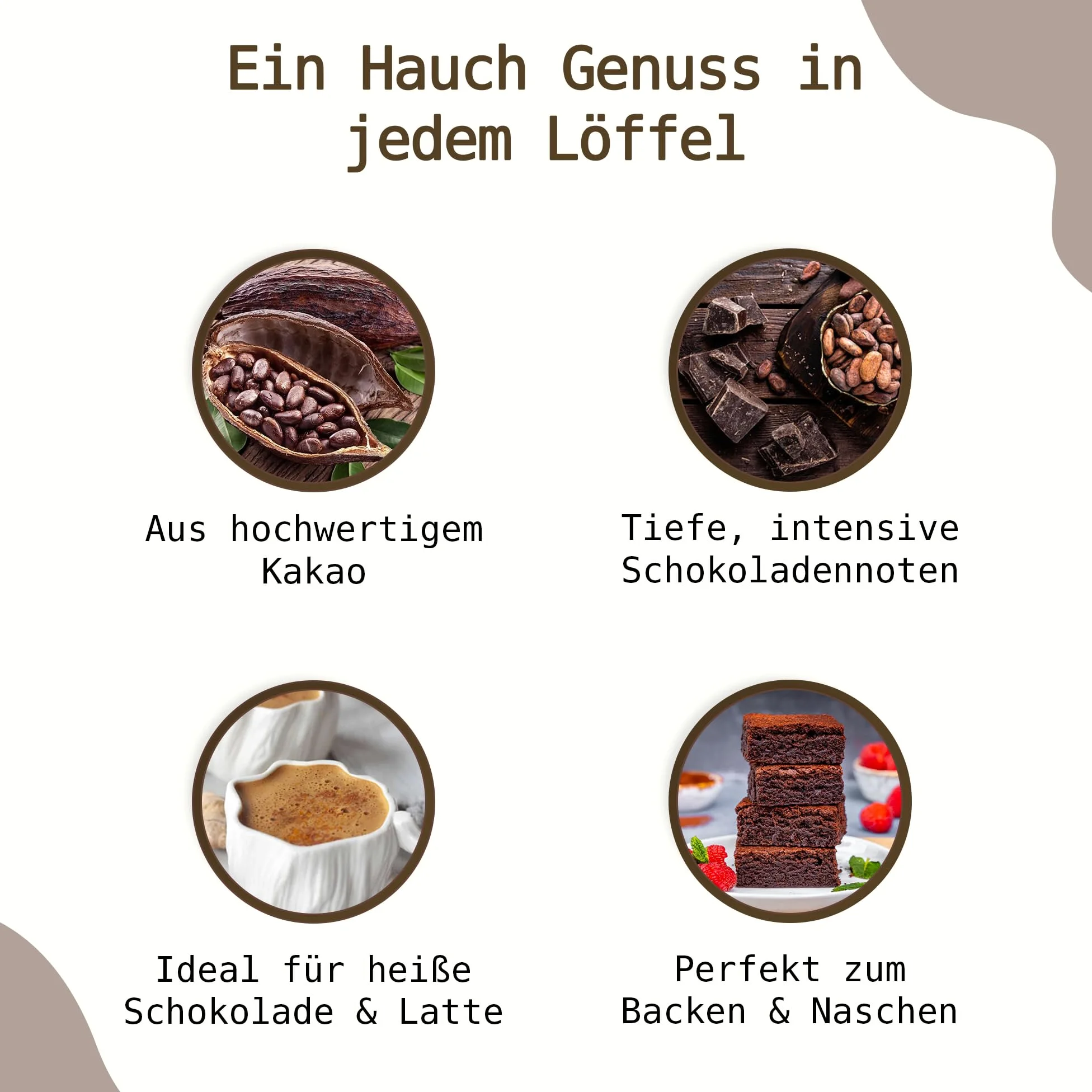 Cacao crudo biologico non zuccherato in polvere dal Perù | 100% naturale | Cacao crudo in polvere… (400 g)