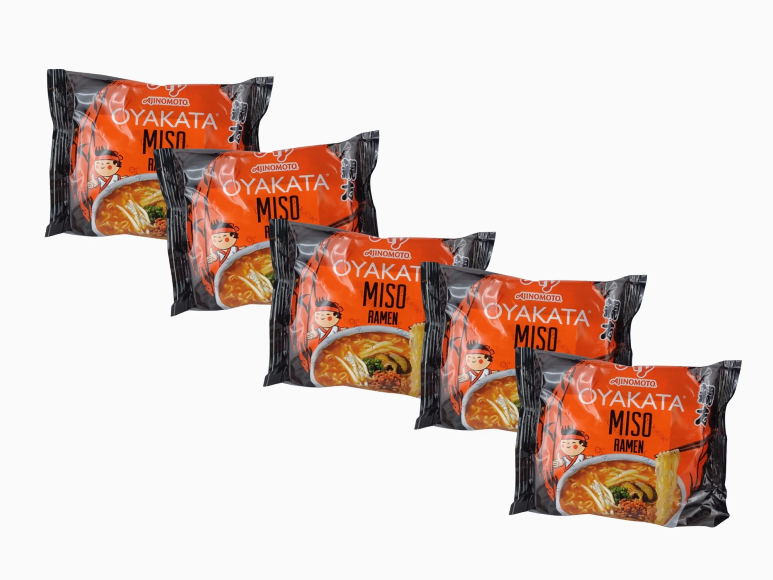 OYAKATA Miso Ramen 89 g Confezione da 5 spaghetti istantanei giapponesi – Gusto autentico – OG ASIA