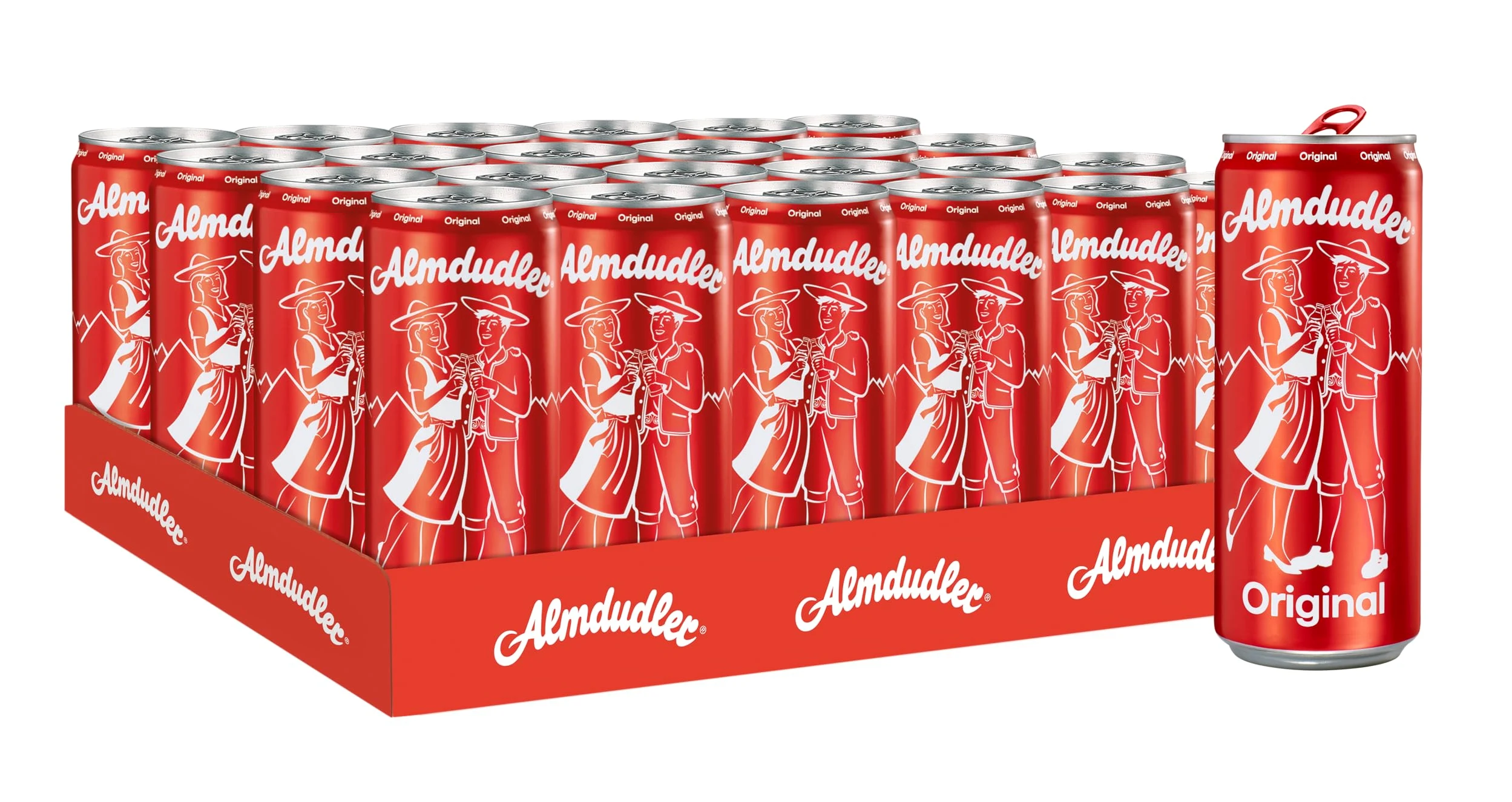 Almdudler Original Kräuterlimonade, Dosen, EINWEG (24 x 330 ml)