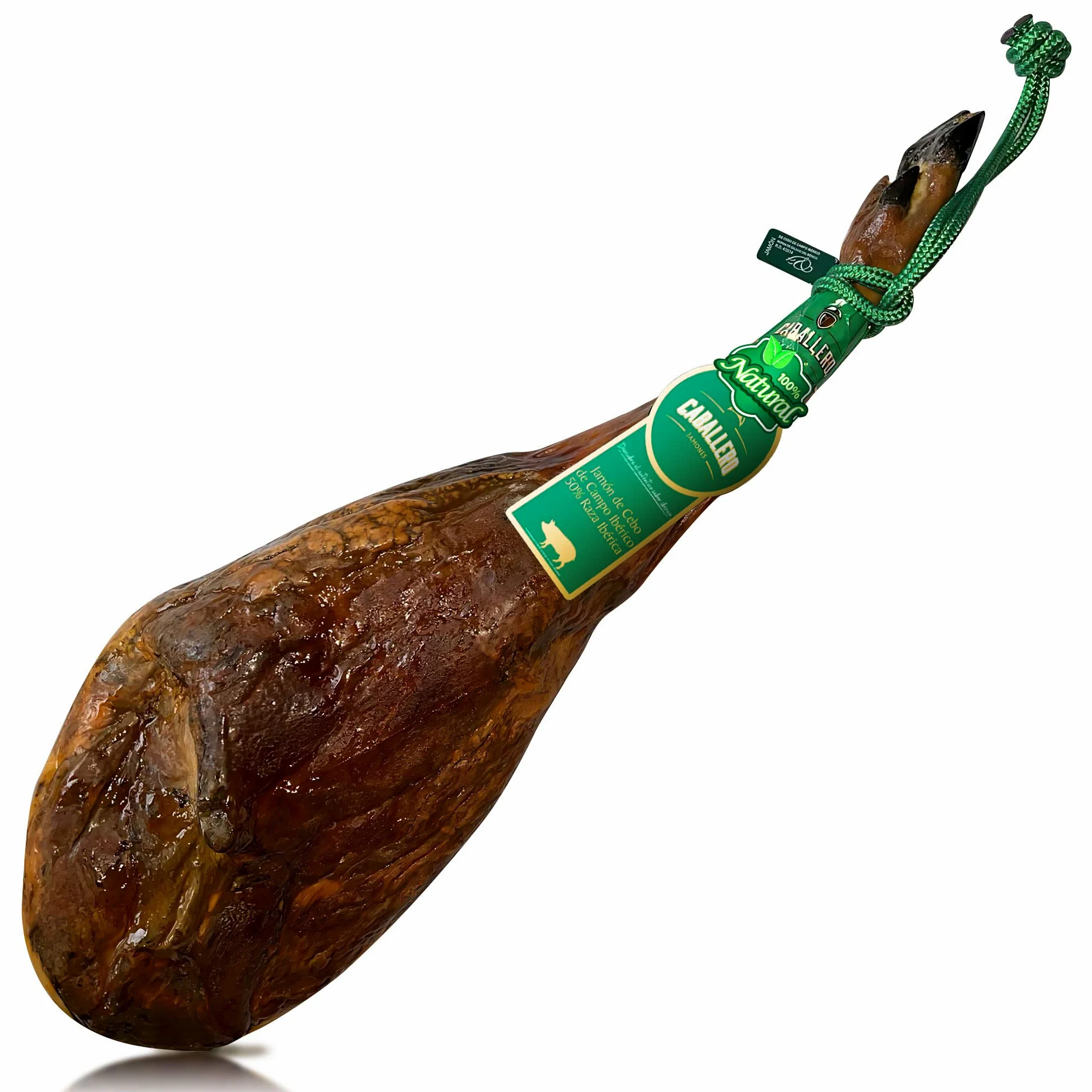 Prosciutto Iberico Cebo de Campo Intero Spagnolo (Jamon Iberico Cebo de Campo) 8–9 kg | Stagionato 36+ mesi | Senza additivi | Certificato CERTICALIDAD | Prodotto in Spagna da The Black Hoof