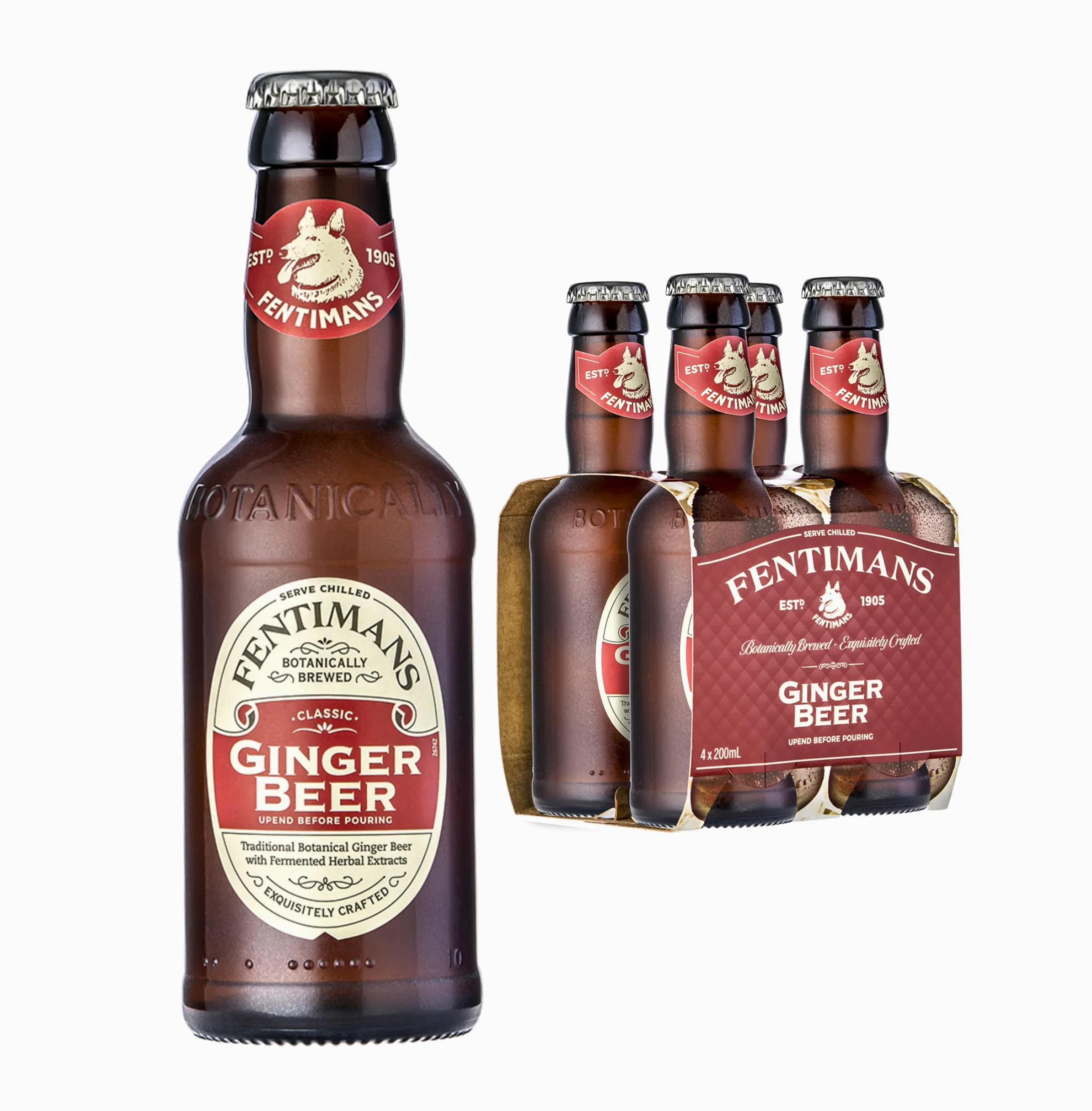 Fentimans Ginger Beer 4 x 200ml