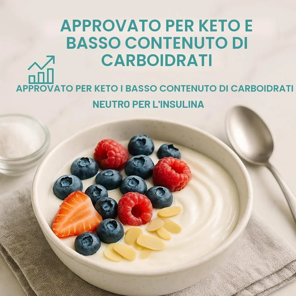 GiDeli Eritrito 5 kg in secchio, Zucchero semolato alimentare, Alternativa vegana e amica dei denti allo zucchero