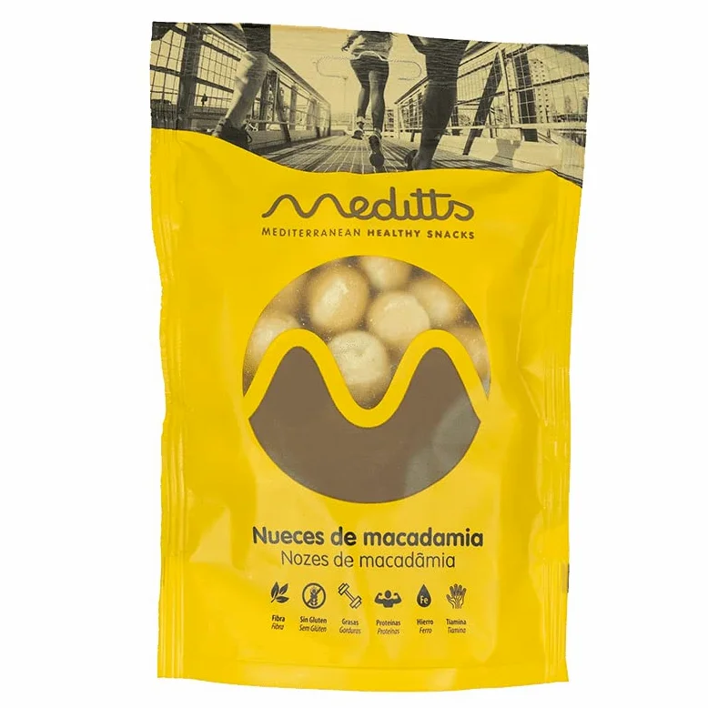Meditts - Noci di Macadamia Naturali, 1 kg. Crude e Intere, Senza Sale. Formato Scorta per Chef, Pasticceri e Amanti del Gourmet.