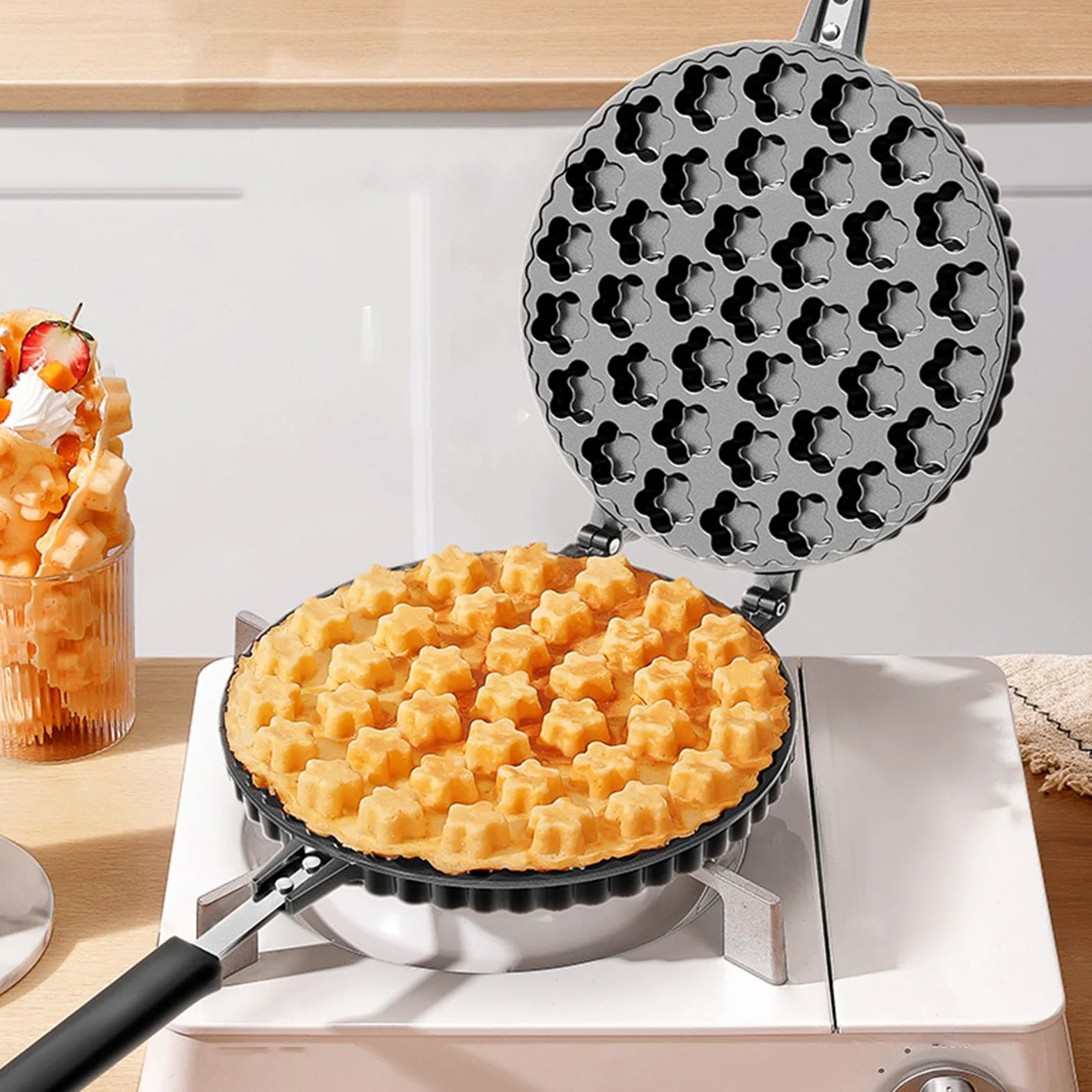 Pannatura versatile da forno, in lega di alluminio, a forma di petalo unica per belle torte, multifunzionale per piccole torte e cioccolatini