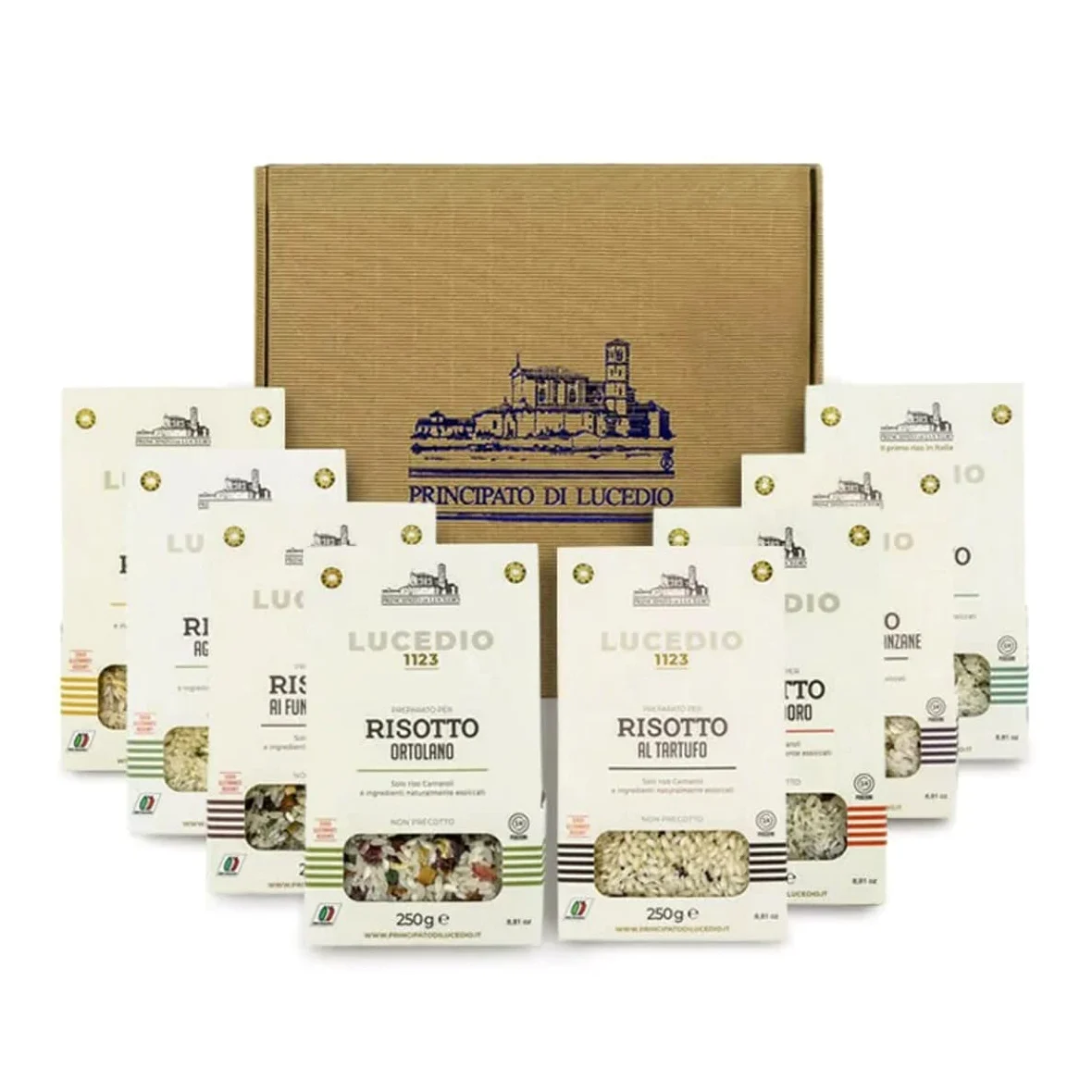 Principato di Lucedio - I Risotti - 8 Preparati per Risotto da 250 g - Riso Carnaroli