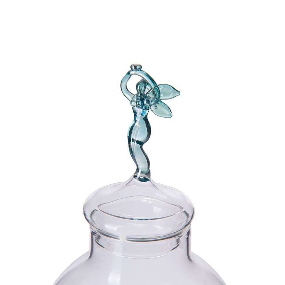 ALANDIA Assenzio Fontana Fata Verde Vetro 4x Bicchiere | 4x Cucchiaio |1x Zucchero