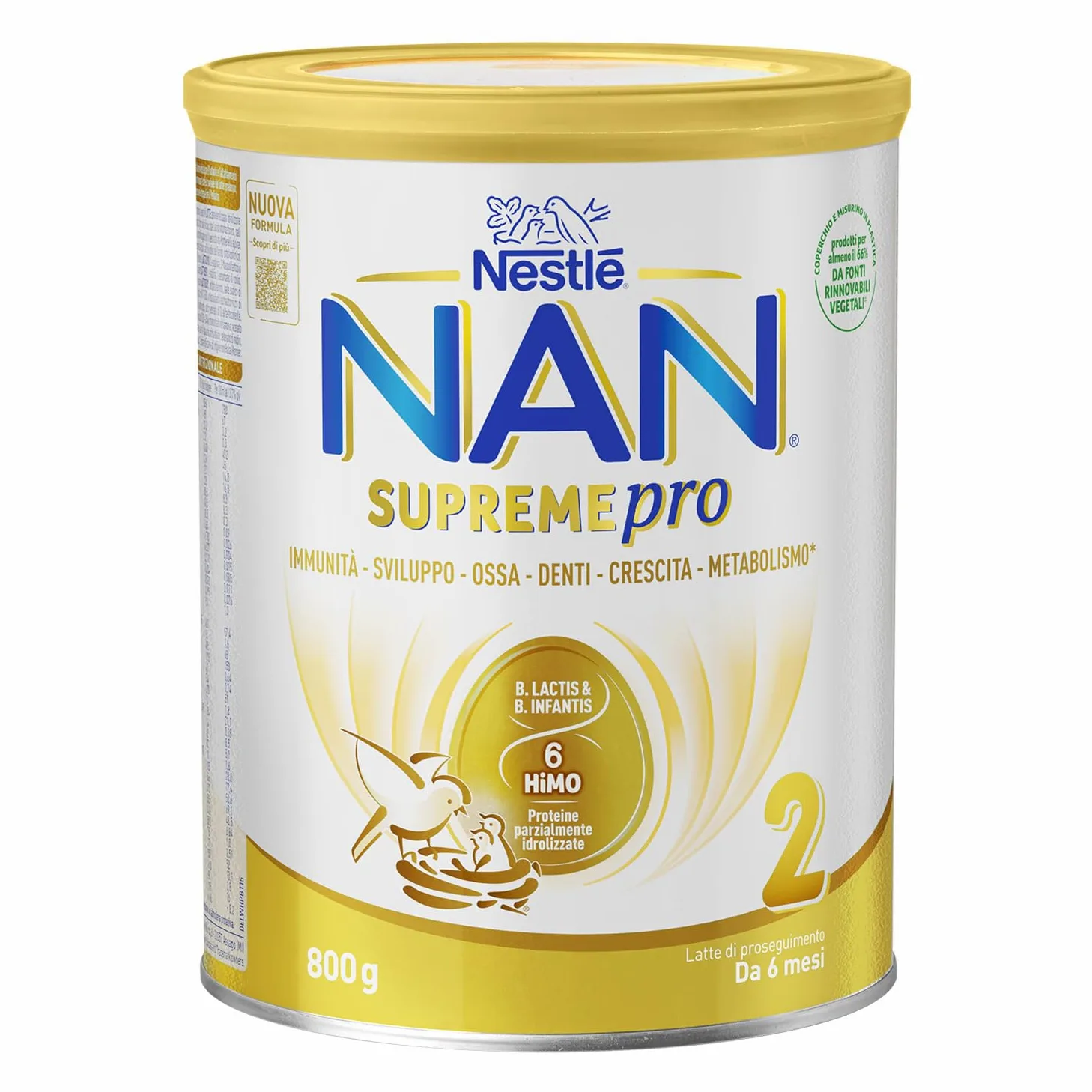NESTLÉ NAN SUPREMEpro 2 Latte di Proseguimento Polvere da 6 mesi, Latta 800g