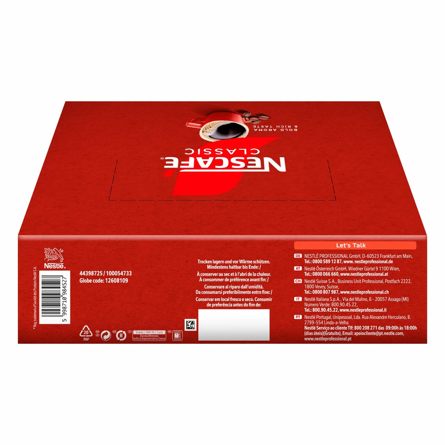 NESCAFÉ Classic Caffè Solubile, 100 Bustine da 2g (200g)
