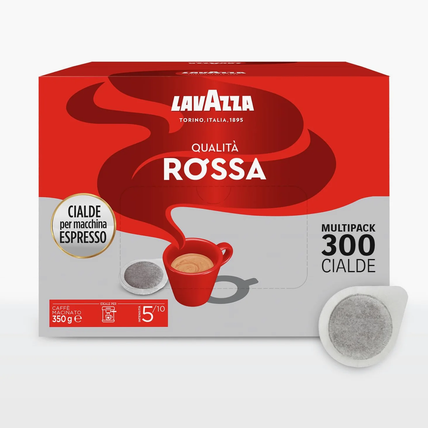 Lavazza Cialde in Carta, Qualità Rossa, 300 Cialde