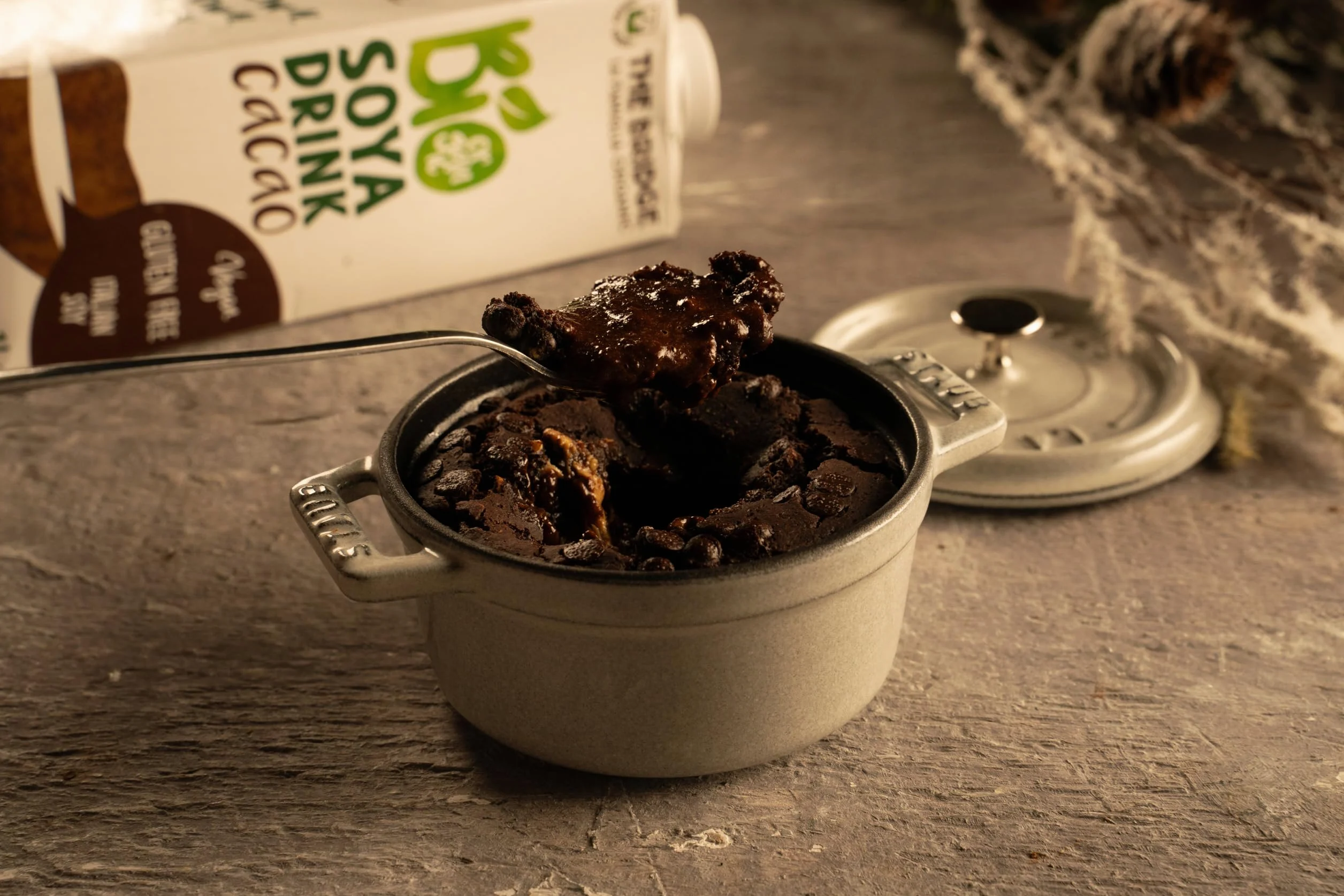 The Bridge - Bio Soya Drink Cacao - Bevanda Biologica a base di Soia con Cacao (Formato da 1 litro, Scatola da 12 pezzi)