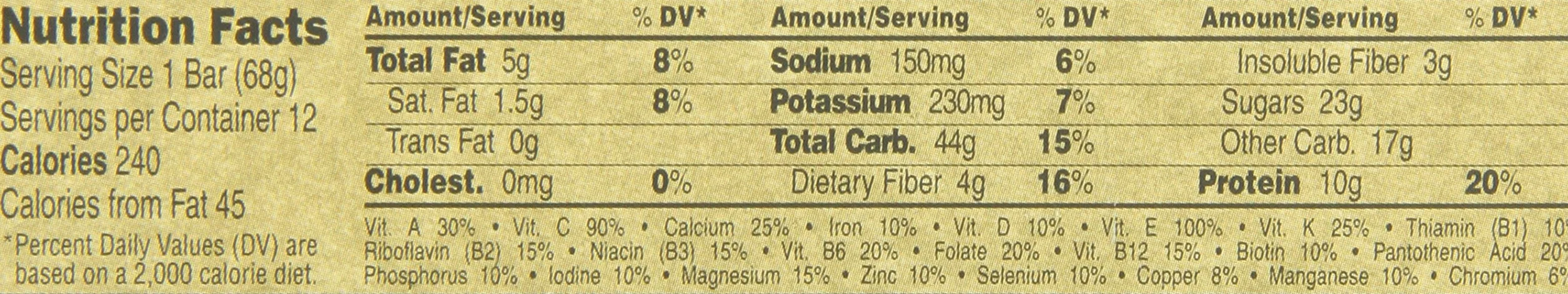 Clif Energy Bar, Chocolate Chip - (2.4 Ounce, 12 Count) by Clif Bar