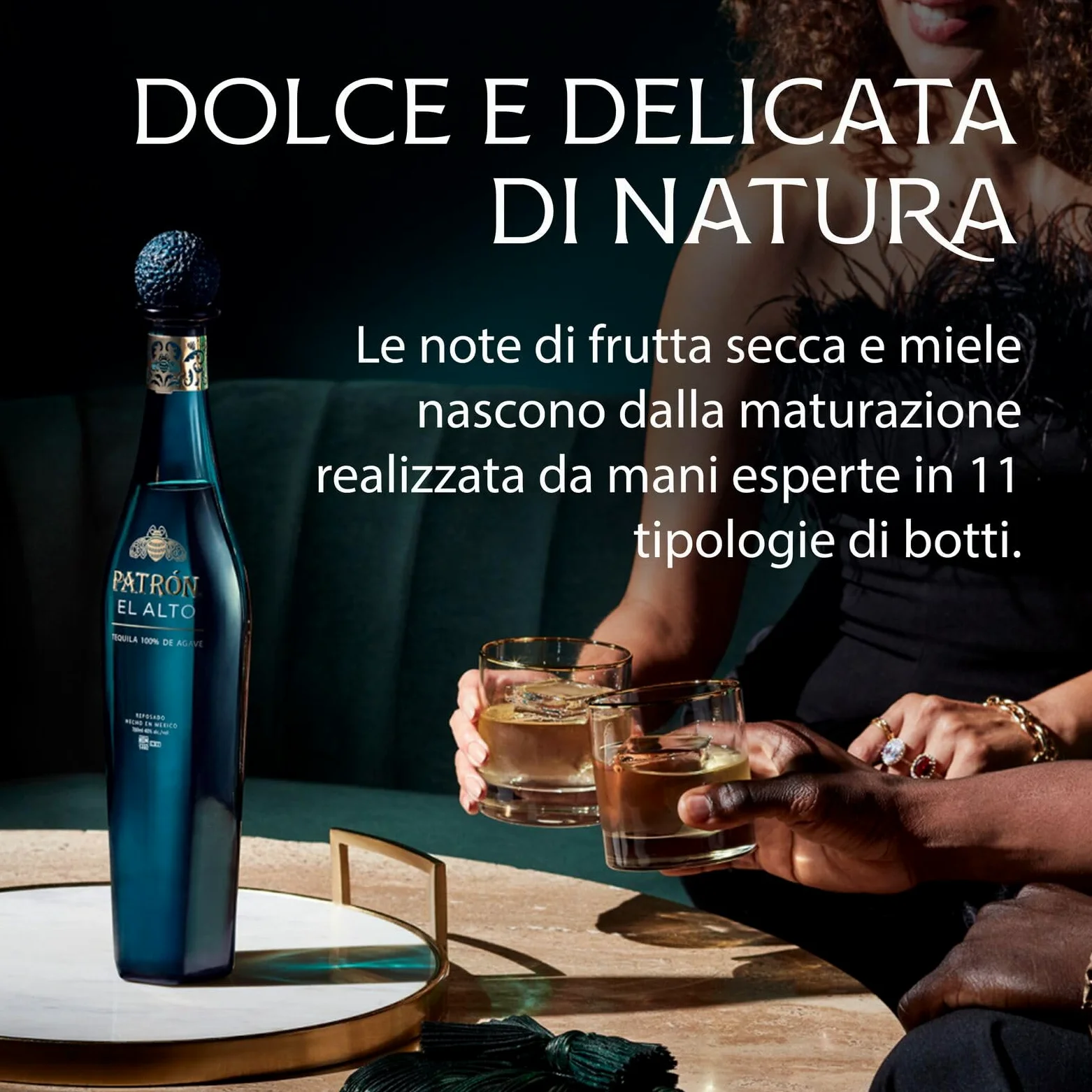 PATRÓN EL ALTO Pregiata Tequila Reposado, 40% vol., 1750 ml / 1,75 L, Realizzata a Mano in Piccoli Lotti dal 100% di Agave Blue Weber a Jalisco, Messico