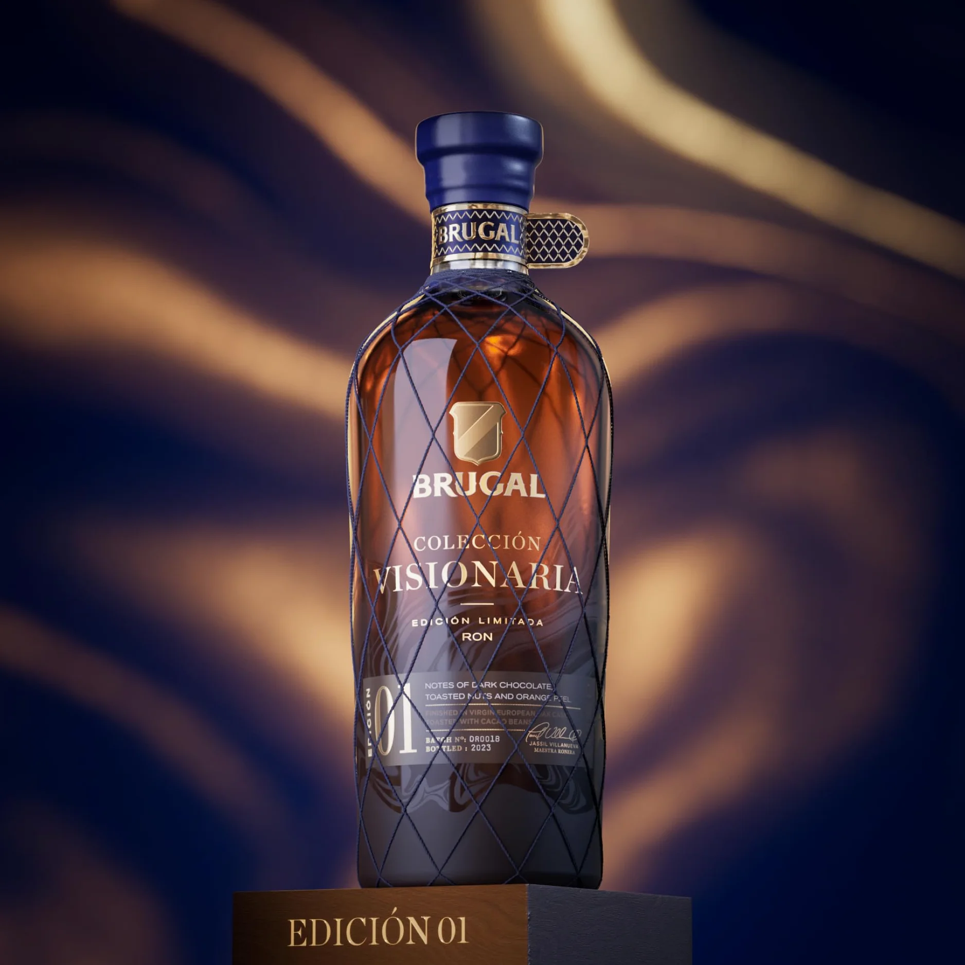Brugal Coleccion Visionaria Rum, Rum Ricco, Elegante e Rotondo, Senza Zuccheri o Additivi, 700ml