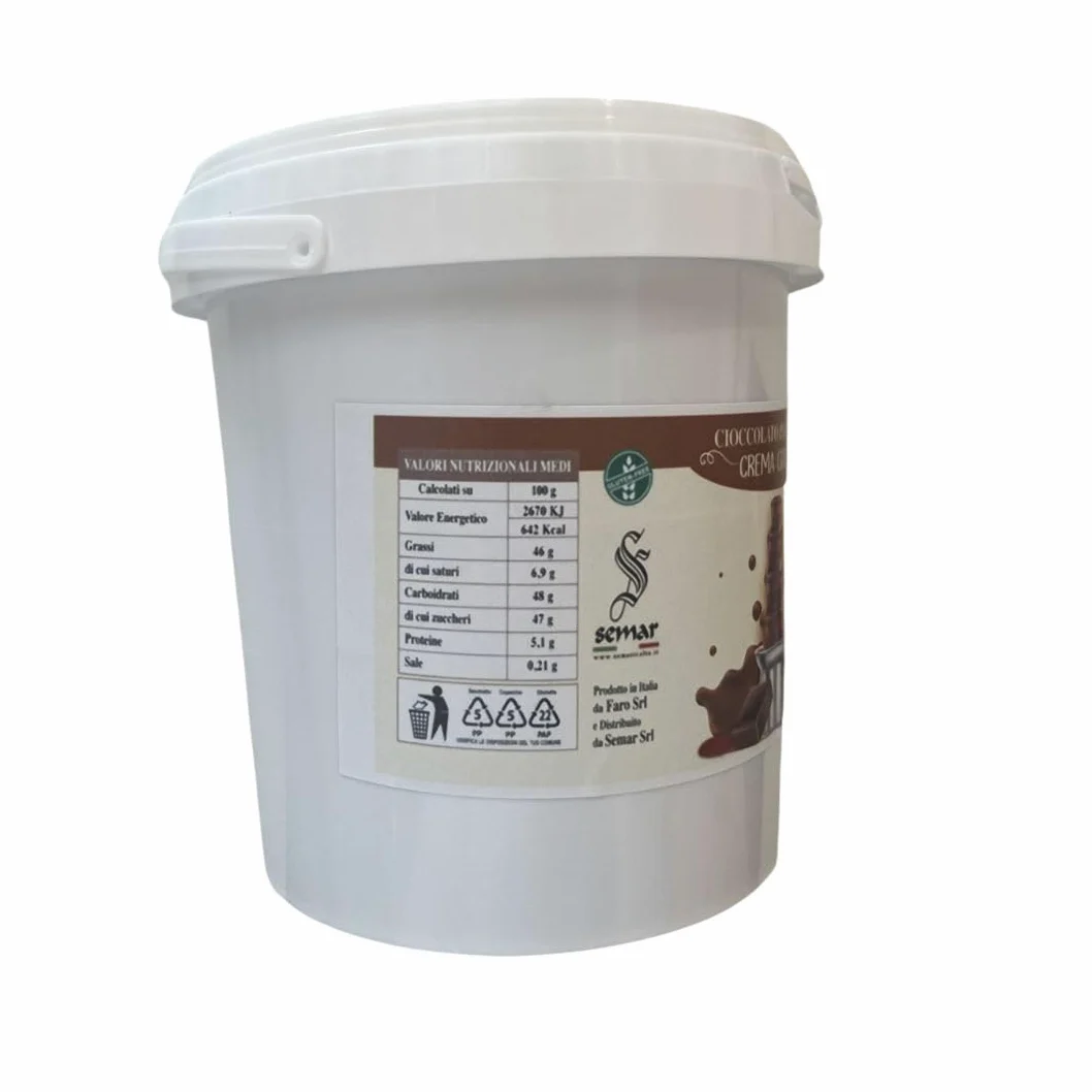 Cioccolato Gianduia - PRONTO USO - per fontane di cioccolato da 2 Kg