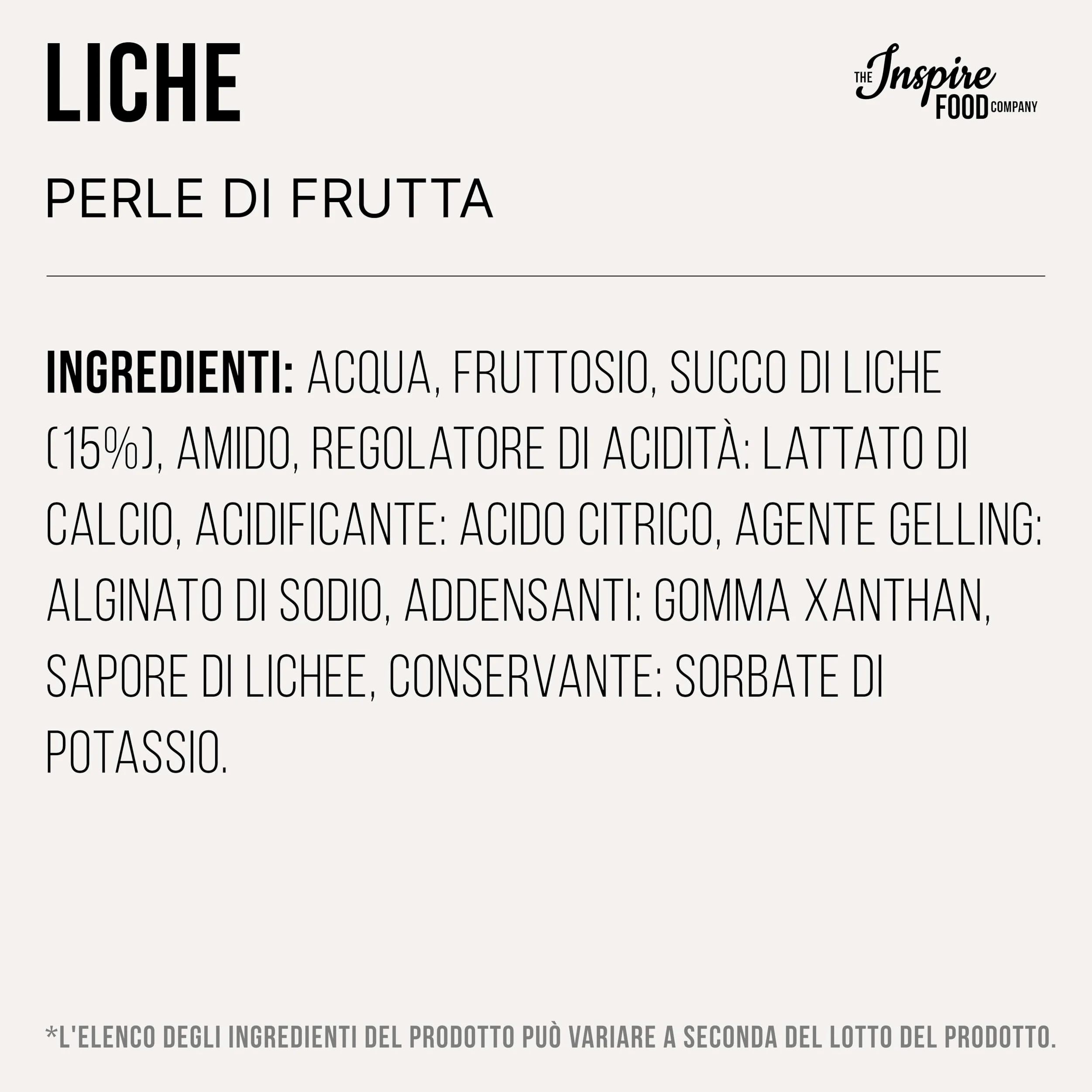 POPPING BOBA - Sferette alla frutta per Bubble Tea - Litchi - 1 kg - nessun colorante artificiale, basso contenuto di zucchero, succo di frutta vero, 100% vegan e senza glutine
