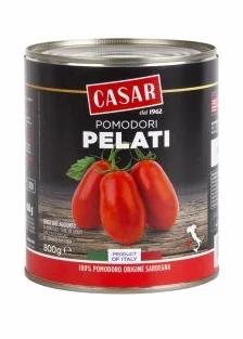 Pomodori pelati di forma allungata Casar Sardegna confezione kg 2,5 x 6 pezzi