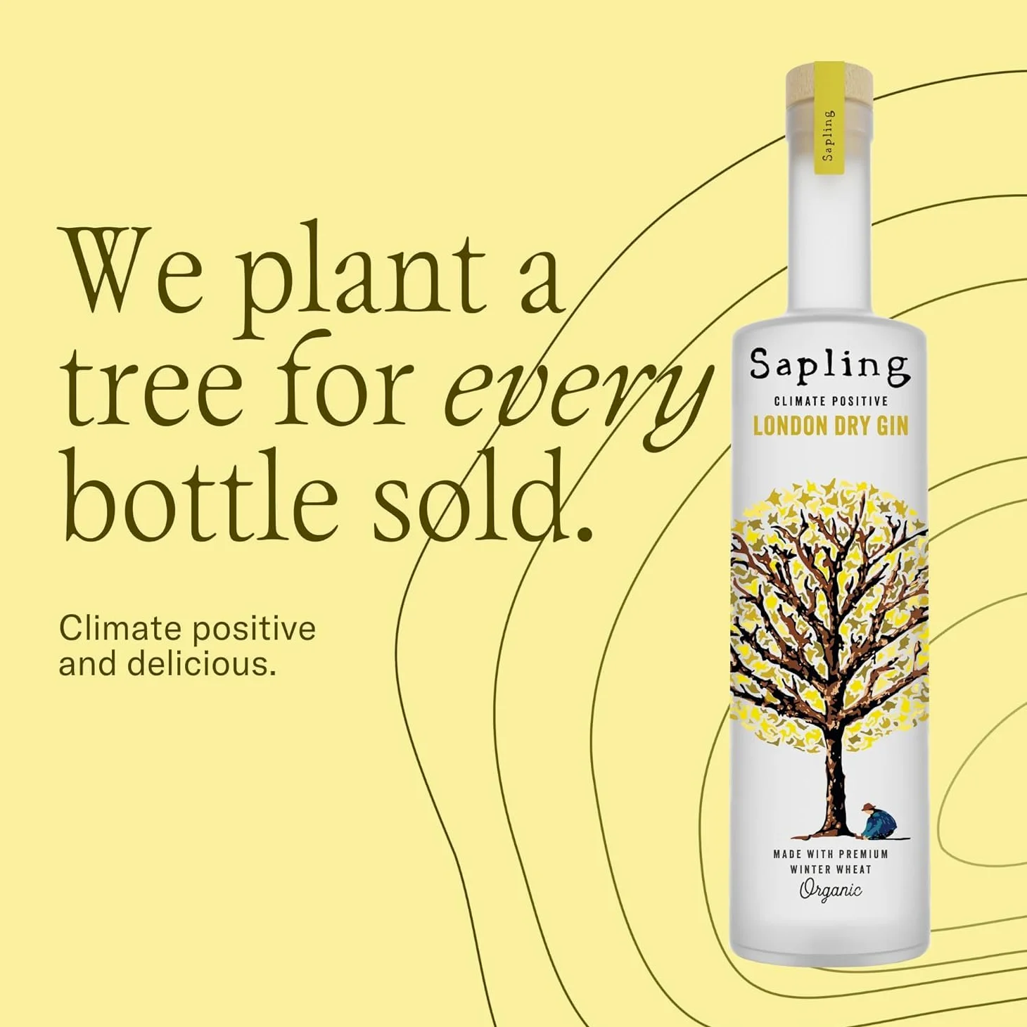 Climate Positive London Dry Gin Sapling, 0,7 ℓ
