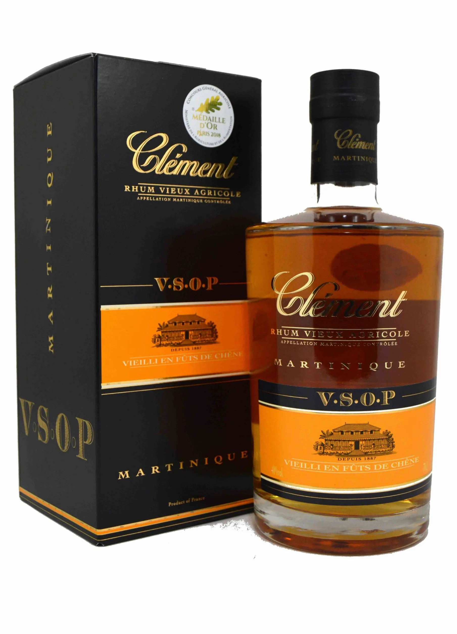 RUM CLEMENT AGRICOLO INVECCHIATO VSOP MARTINICA 70 CL IN ASTUCCIO