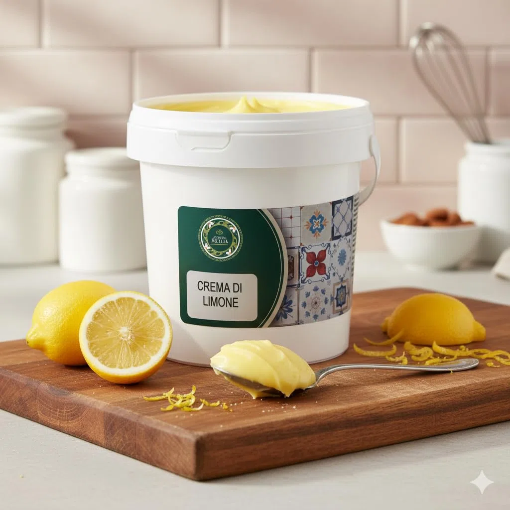 Crema di Limone 1 kg – Crema Spalmabile al Limone per Dolci, Dessert & Ricette – Sapore Fresco e Agrumato Made in Sicily